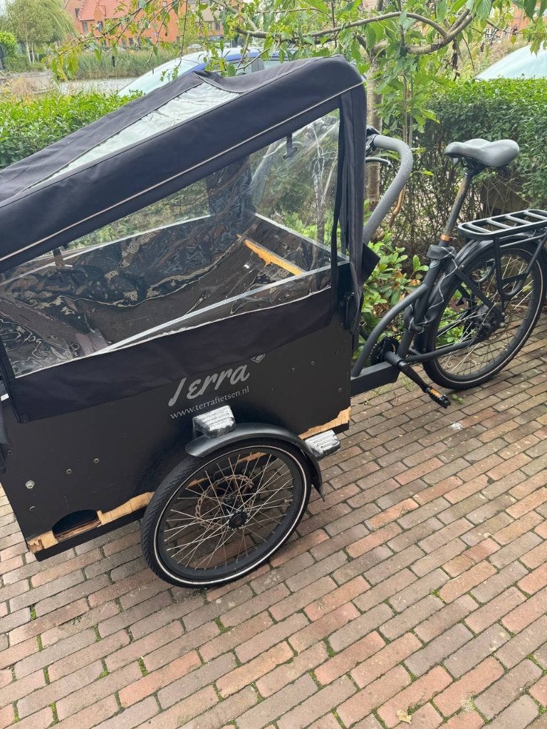 Terra elektrische bakfiets 3-wieler (reparatie nodig), 4 kinderen of meer, Gebruikt, Elektrisch, Schijfrem