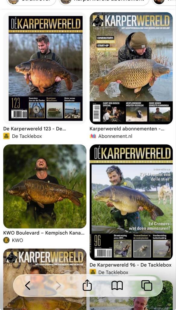 Karperwereld Magazine - Diverse Uitgaven, Ophalen of Verzenden, Zo goed als nieuw, Overige typen