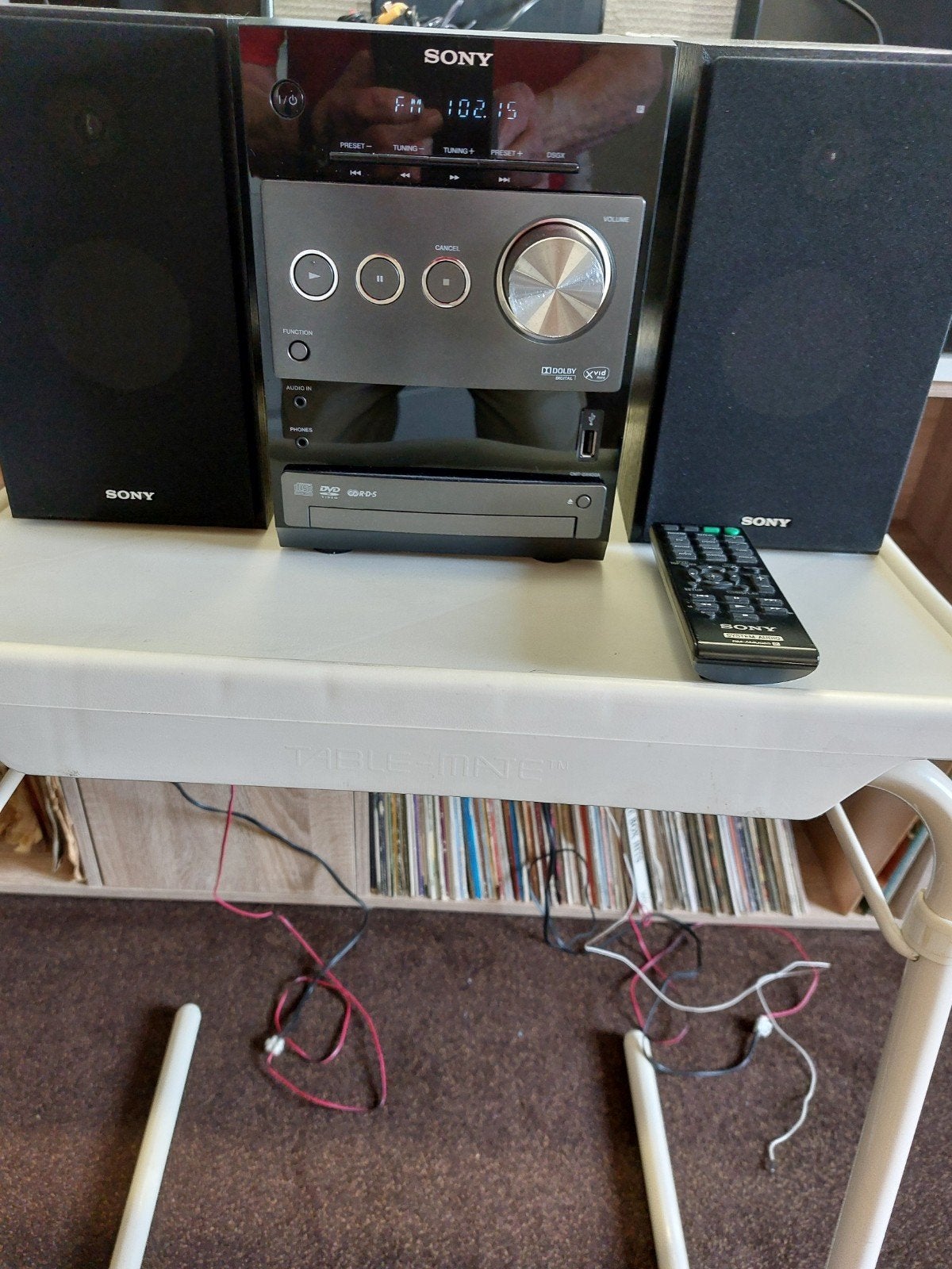 Sony Microset met DVD-speler en radio, Ophalen, Zo goed als nieuw, Speakers, Microset