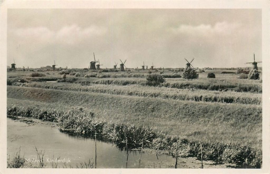 379-175-017 Kinderdijk Molens, Verzamelen, Ansichtkaarten | Nederland, Verzenden, Voor 1920, Zuid-Holland