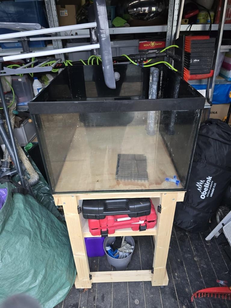 Stekkenbak aquarium  60x70x40 met 2 doorvoer gaten, Dieren en Toebehoren, Vissen | Aquaria en Toebehoren, Ophalen, Leeg aquarium