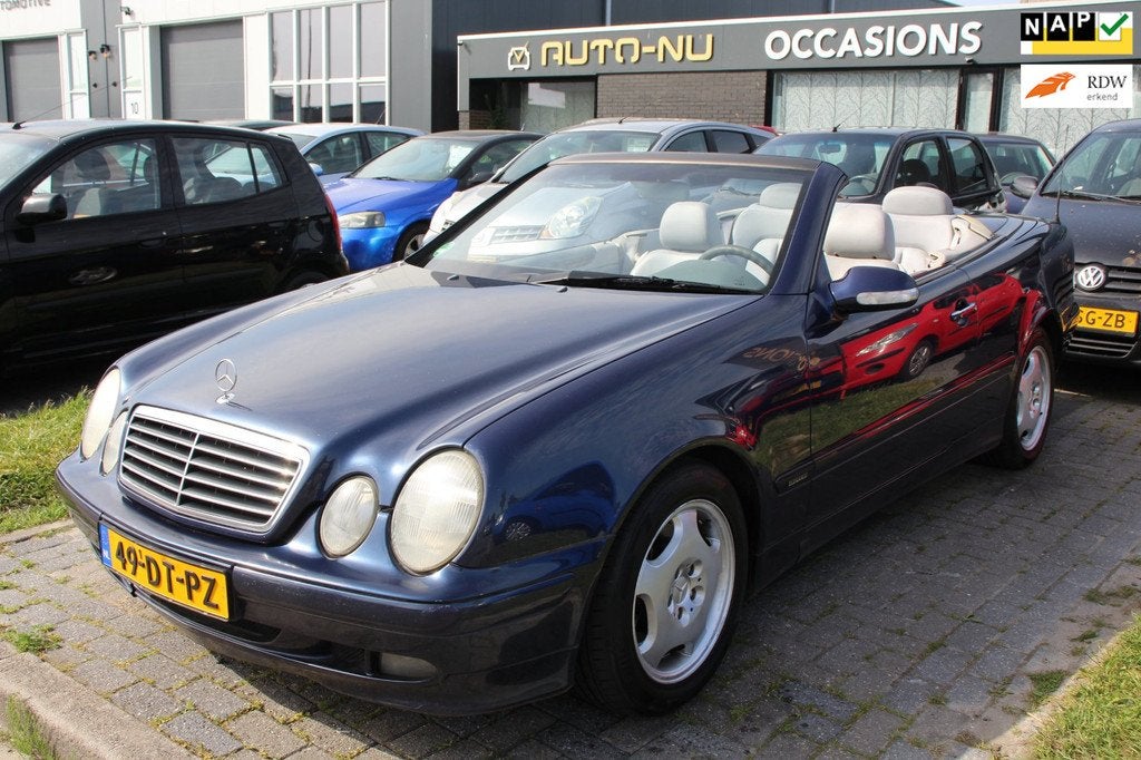 Mercedes-Benz CLK-klasse Cabrio 230 Kompressor Elegance Auto, Auto's, Achterwielaandrijving, Gebruikt, 4 cilinders, Bedrijf