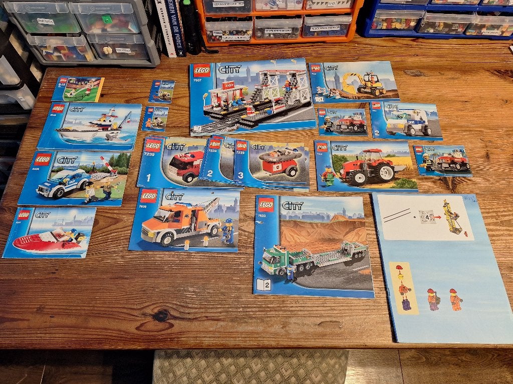 Lego boekjes City en Technic, Ophalen of Verzenden, Gebruikt, Lego