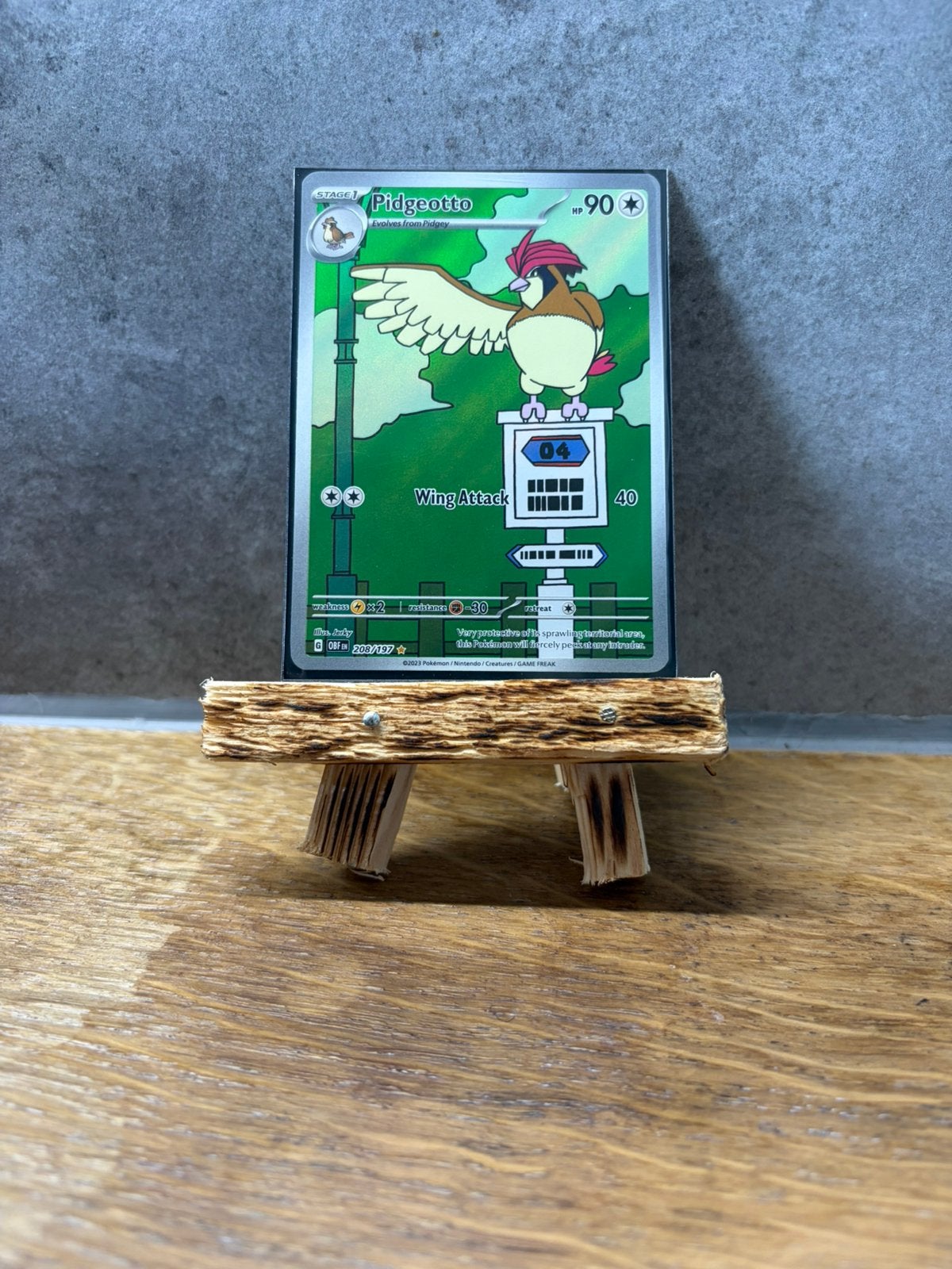 Pokemon pidgeotto, Verzenden, Nieuw, Losse kaart, Foil