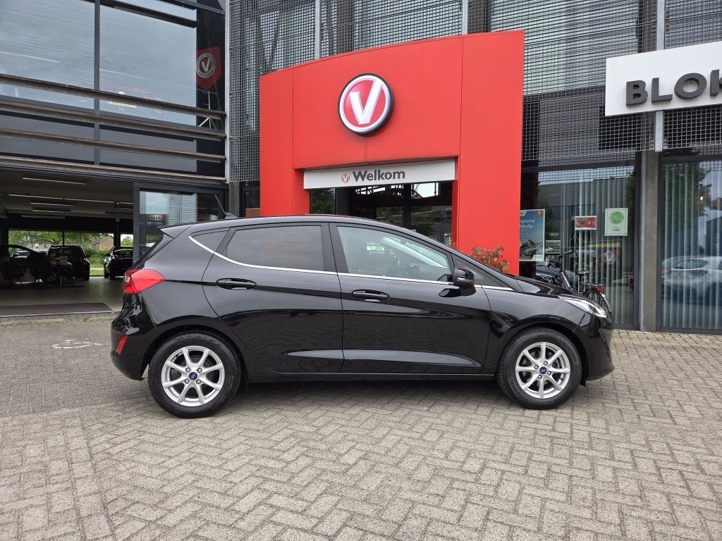 Ford Fiesta 1.0 5D 95pk Titanium | Climate | Carplay | Stoel, 12 maanden, Stof, Gebruikt, Automatische klimaatregeling