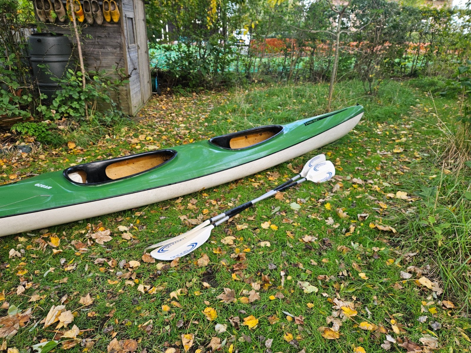 Aqua-Star Ozean Kajak met peddels - Groen, Watersport en Boten, Ophalen, Gebruikt, Met peddels, Kajak