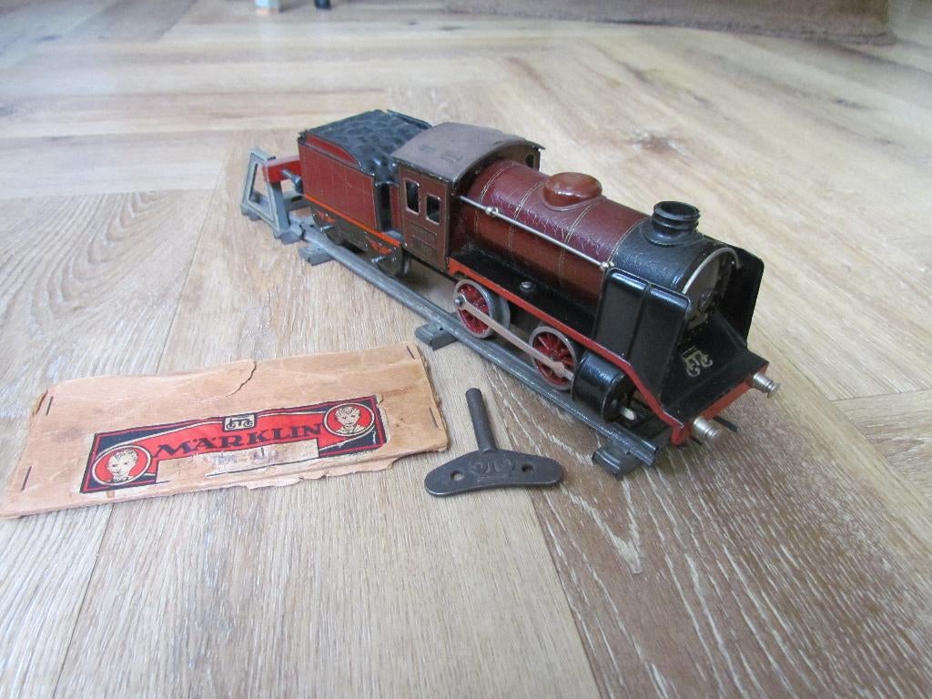 Märklin opwindbare locomotief, complete set, Ophalen, Wisselstroom, Gebruikt, Locomotief