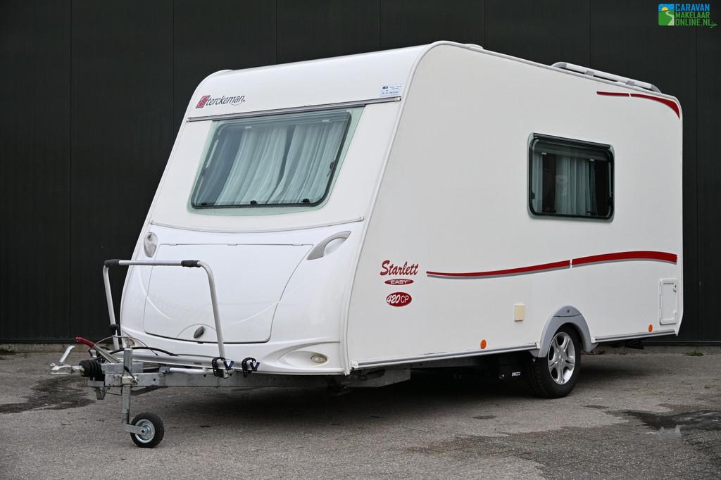 Sterckeman Starlett 420 CP, Caravans en Kamperen, Sterckeman, Bedrijf, 4 tot 5 meter, Luifel