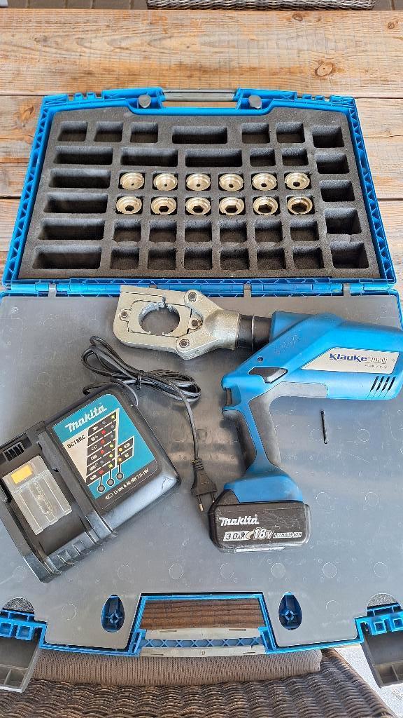 Klauke EK60UNV-L 18v kabelschoen perstang, Doe-het-zelf en Verbouw, Gereedschap | Handgereedschap, Zo goed als nieuw, Ophalen of Verzenden