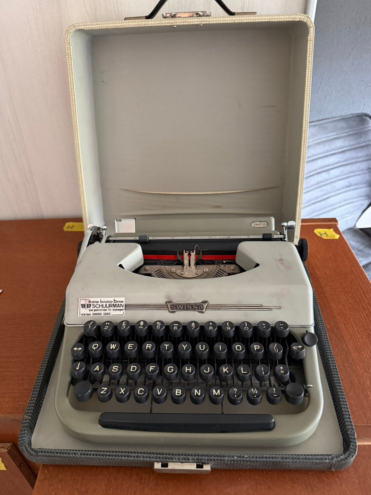 Swissa  junior typemachine (van vroeger), Diversen, Typemachines, Ophalen, Gebruikt