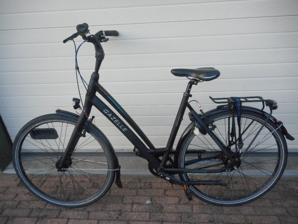 Gazelle Chamonix S8 Beltdrive 53cm 8 versnellingen, Ophalen, 53 tot 56 cm, Velgrem, Versnellingen