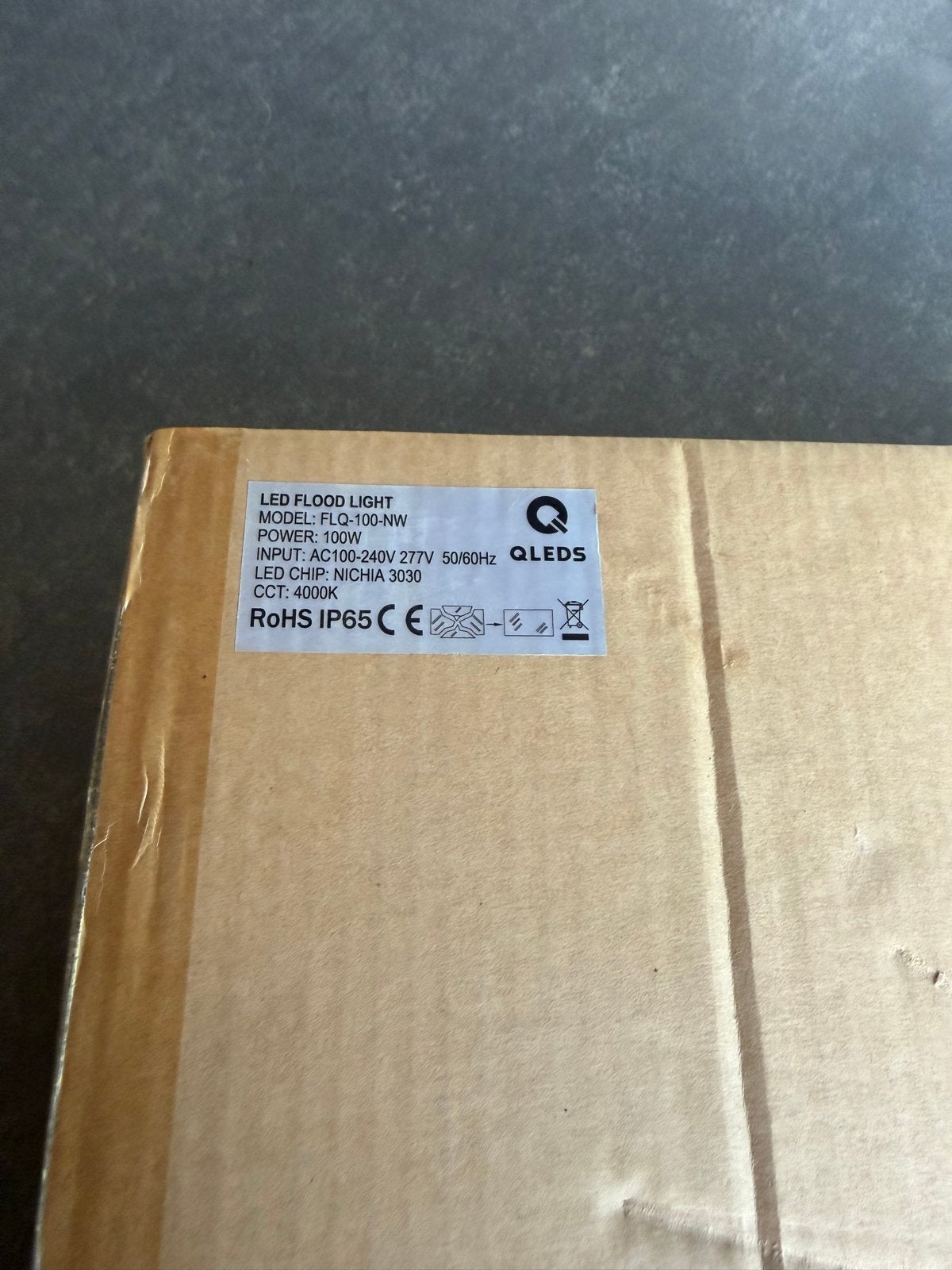 QLEDS LED Flood Light FLQ-100-NW - Nieuw in doos 2 stuks, Ophalen of Verzenden, Nieuw, Minder dan 50 watt