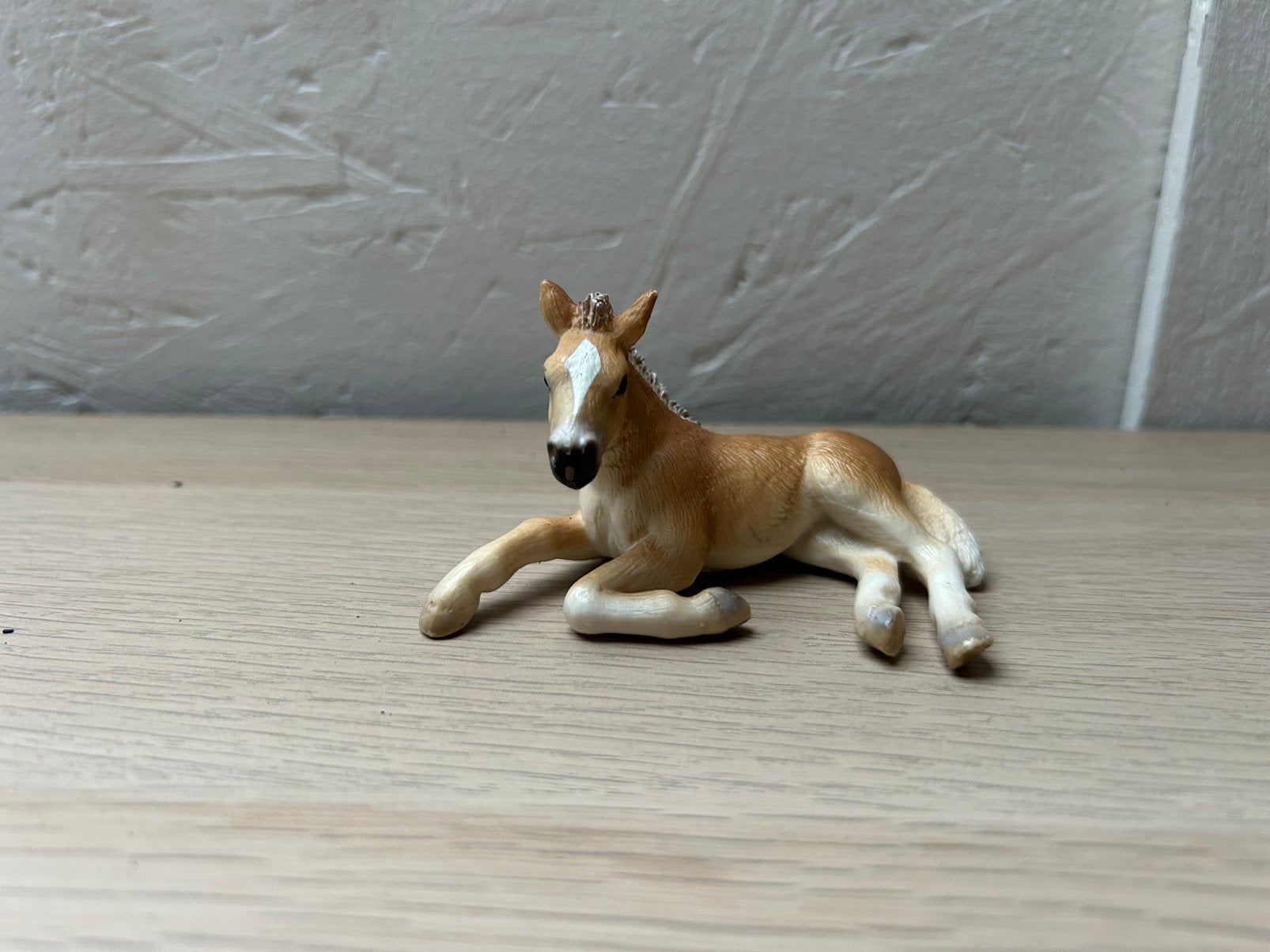 Schleich haflinger veulen, Ophalen of Verzenden, Zo goed als nieuw, Paard, Beeldje of Figuurtje