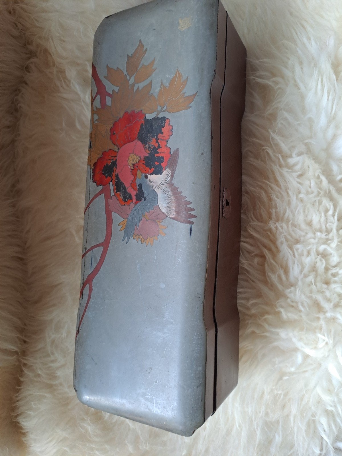 Japanse lakdoos .handbeschilderd, Verzamelen, Ophalen of Verzenden, Gebruikt, Overige