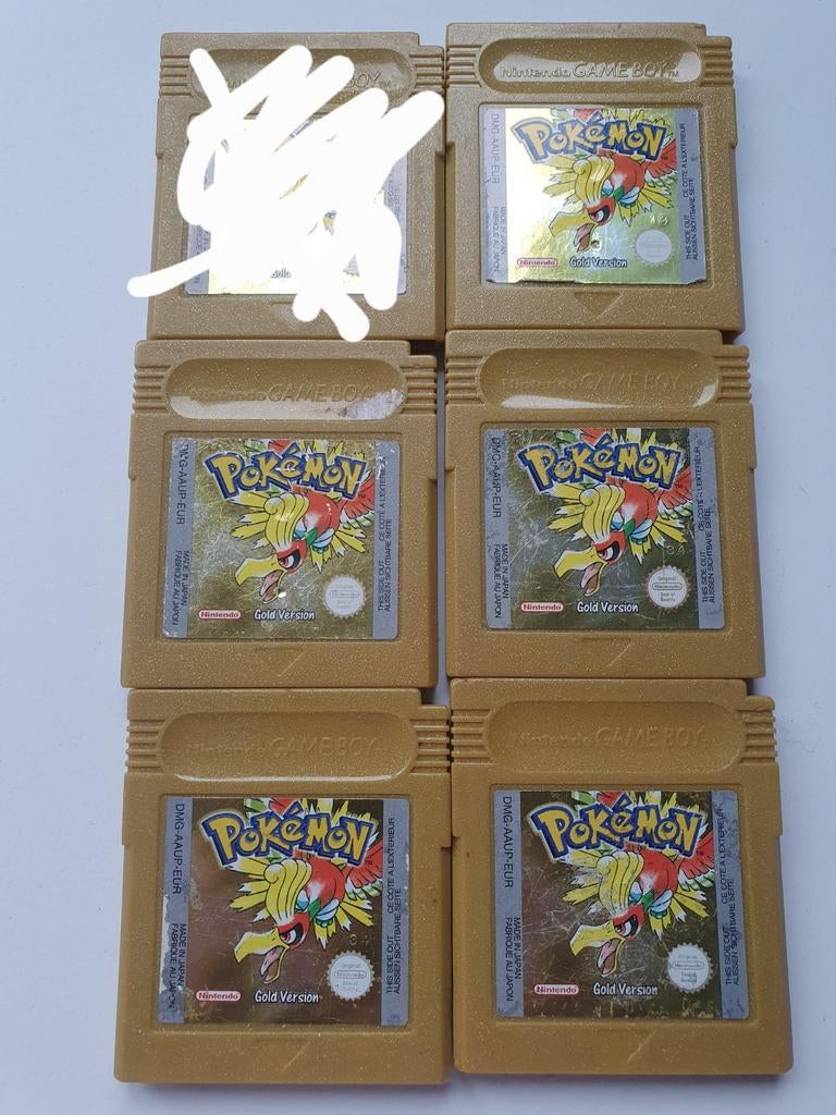5x Pokemon Gold Gameboy - Klassieker!, Nintendo, Gebruikt, 1 speler, Ophalen of Verzenden