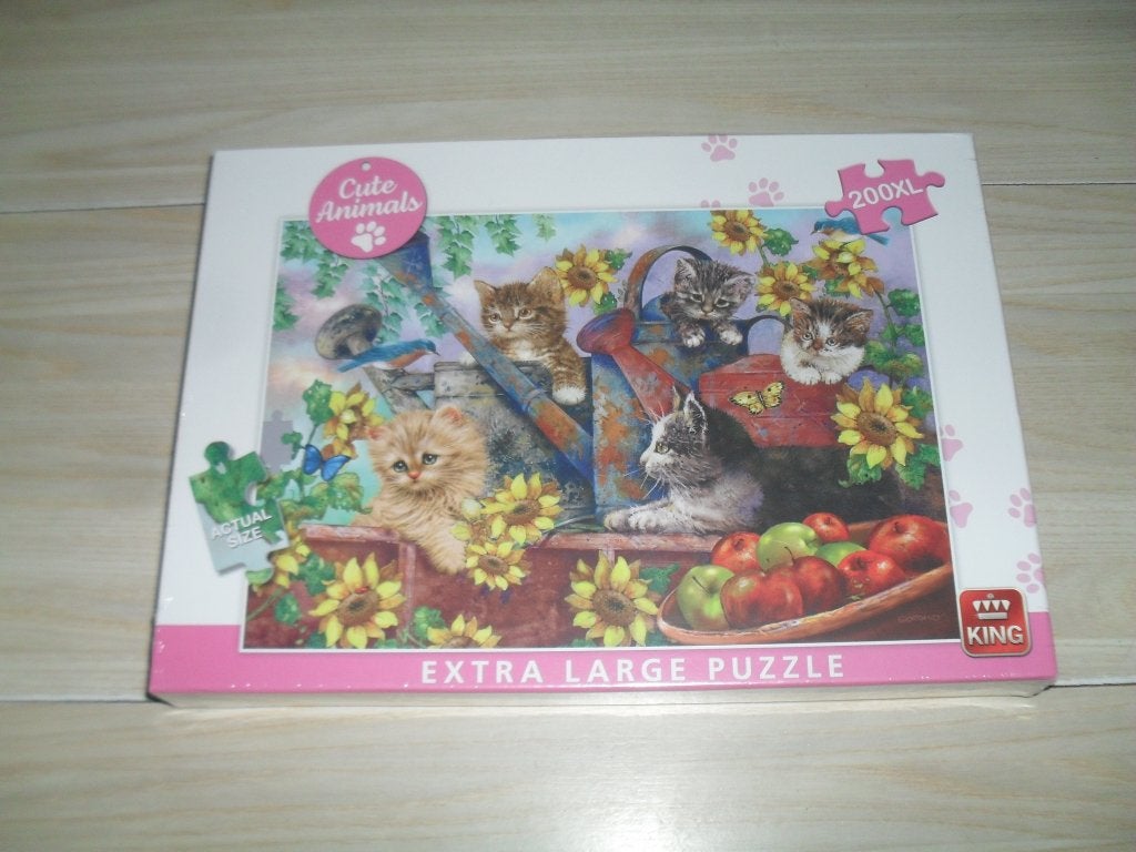 Poezen puzzle 200 XL stukjes nieuw, Ophalen, Minder dan 500 stukjes, Nieuw, Legpuzzel