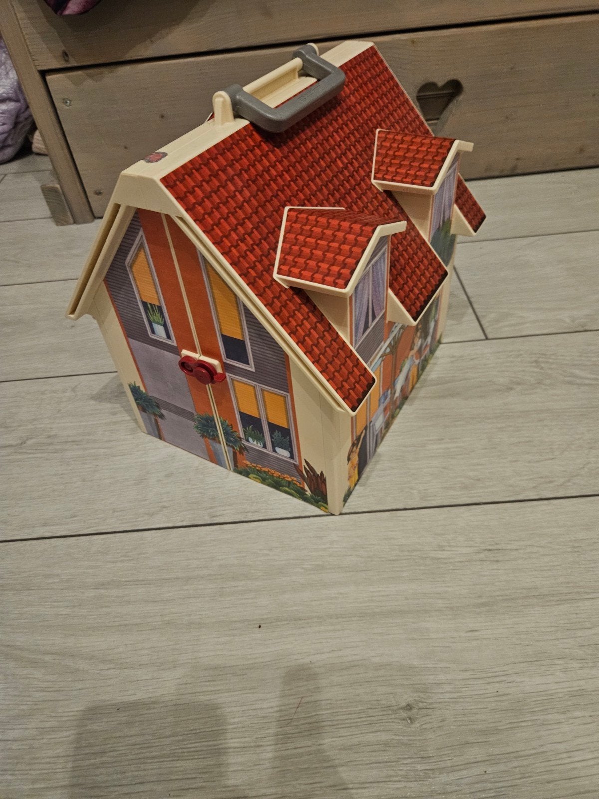 Playmobil Poppenhuis Draagbaar met Meubels, Ophalen of Verzenden, Gebruikt, Poppenhuis