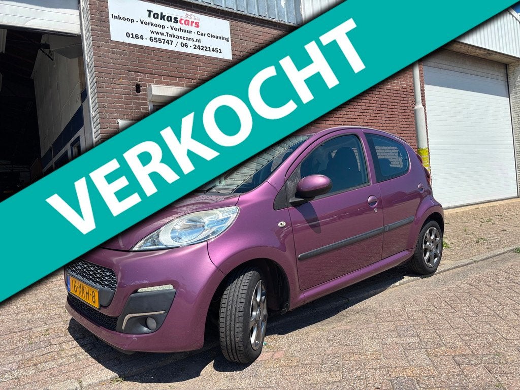Peugeot 107 1.0 Envy AIRCO&JAAR APK &NAP, Auto's, Peugeot, Euro 5, Gebruikt, Overige kleuren, 4 stoelen