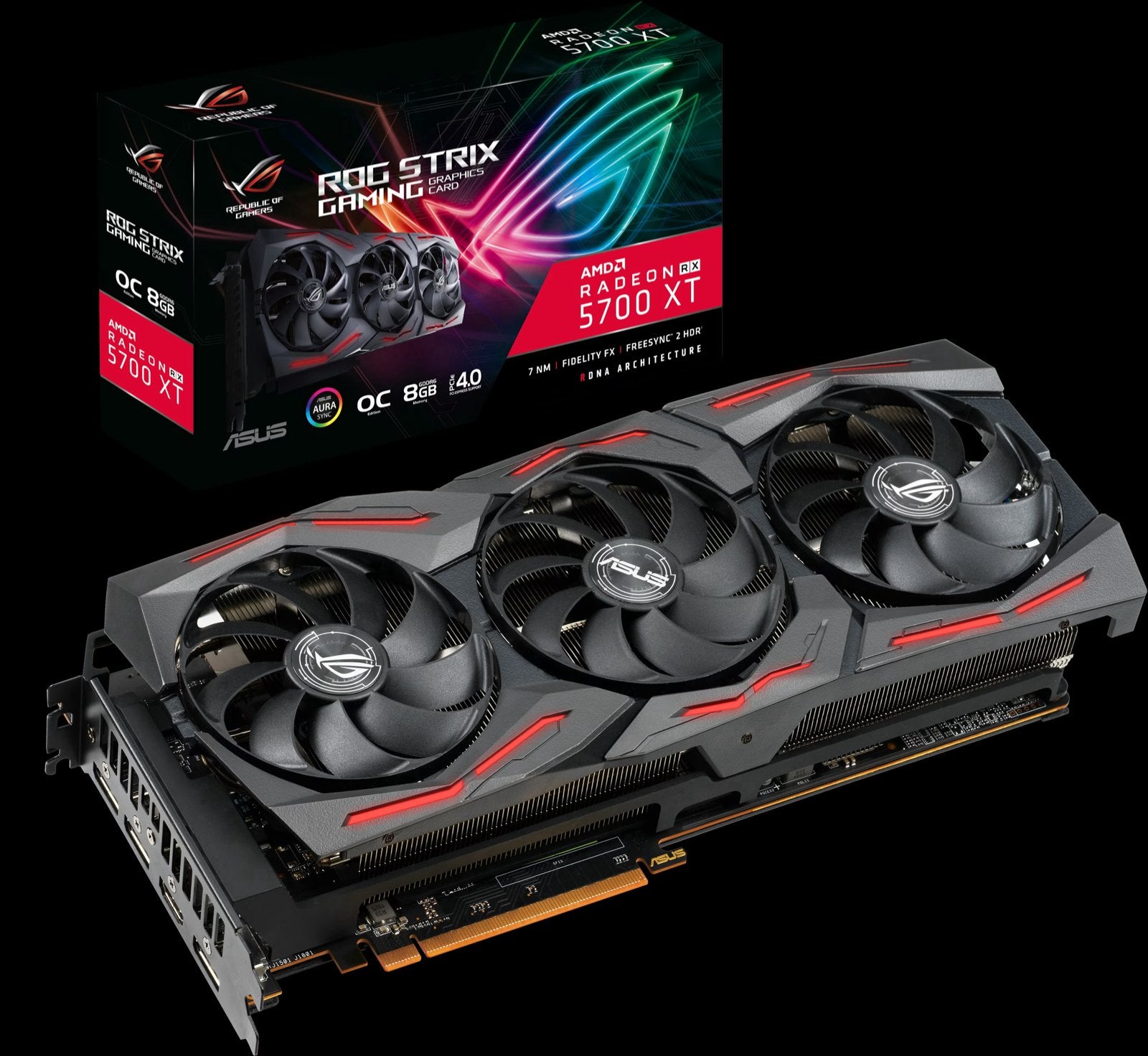 ASUS ROG Strix Radeon RX 5700 XT O8G Gaming Videokaart, Computers en Software, Videokaarten, GDDR6, PCI-Express 4, Ophalen of Verzenden