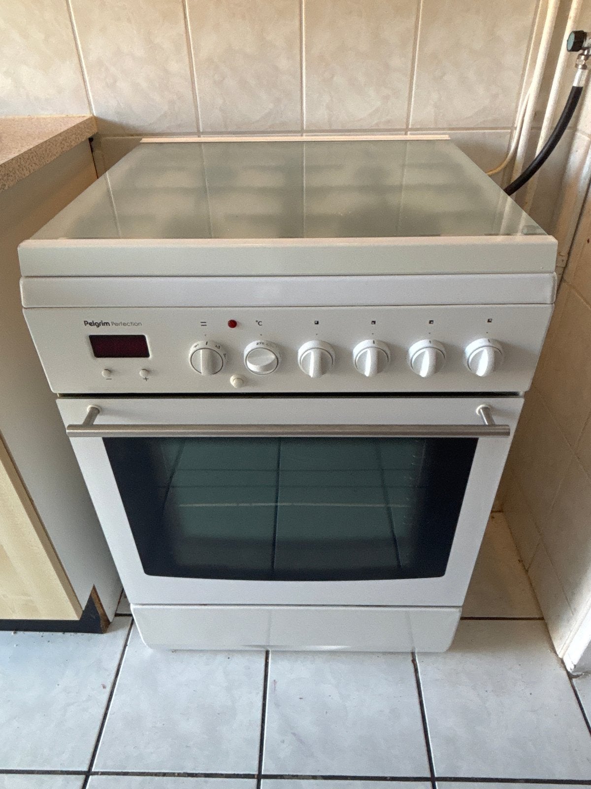 Pelgrim Gasfornuis met Oven - Wit, Witgoed en Apparatuur, Fornuizen, Ophalen, Gebruikt, 4 kookzones, Gas