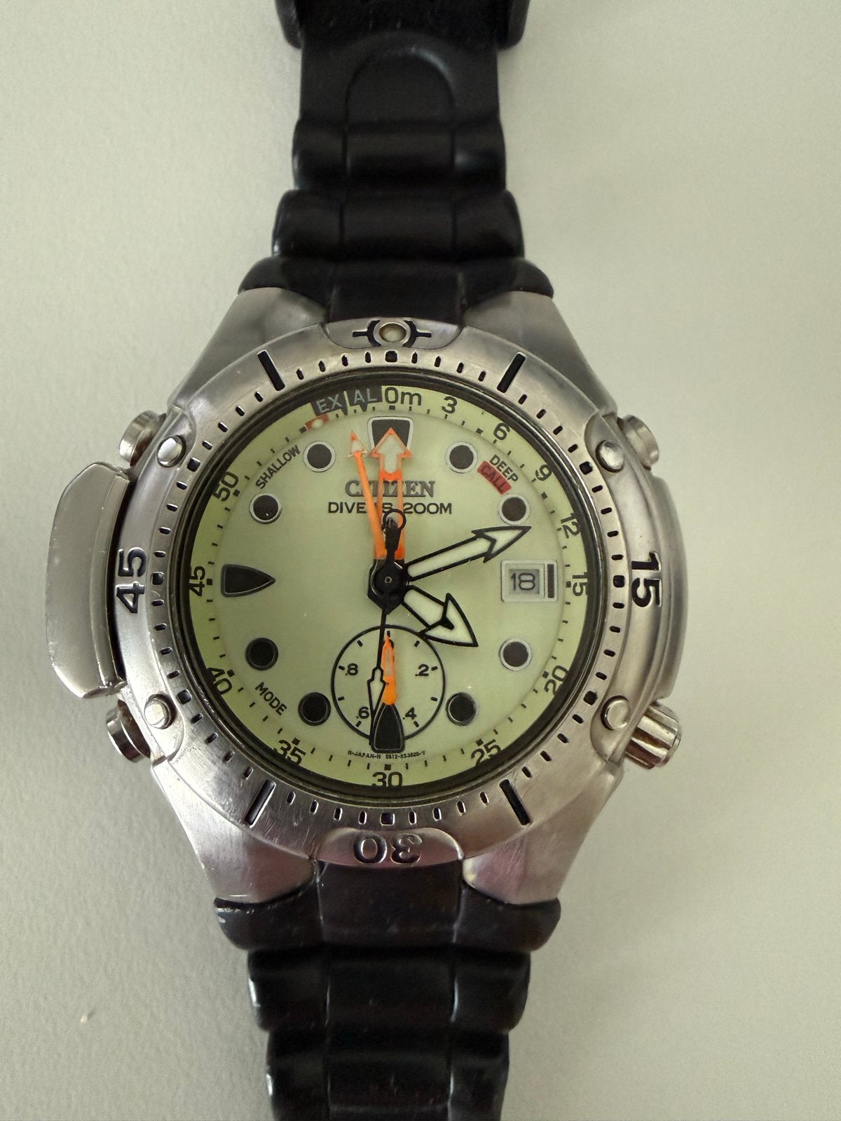 Citizen Promaster Aqualand Duikerhorloge goede staat, Gebruikt, Staal, Verzenden, Kunststof