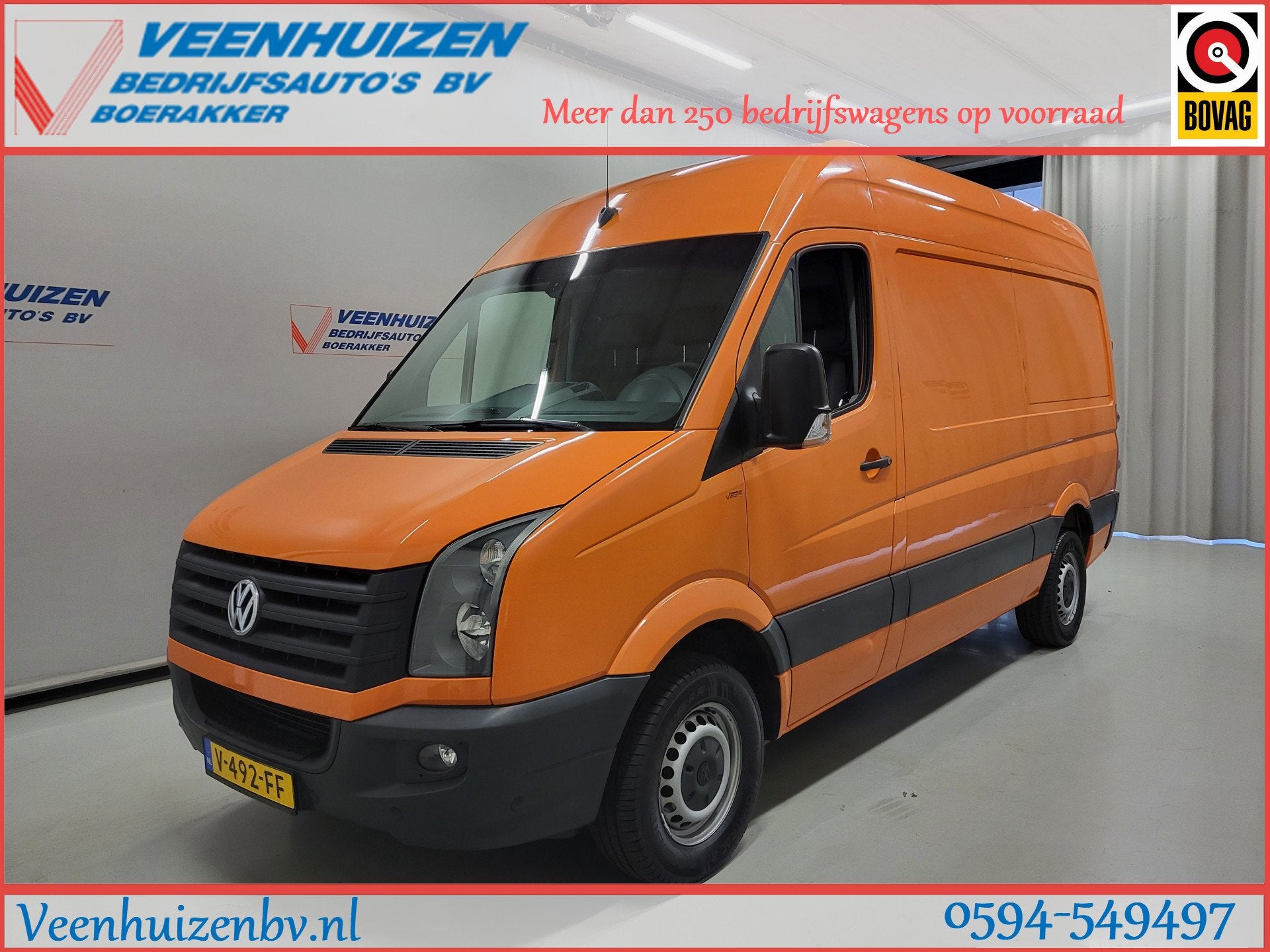 Volkswagen Crafter 2.0TDI L2/H2 3500kg Trekgewicht Euro 6!, Auto's, Achterwielaandrijving, Gebruikt, Euro 6, Volkswagen