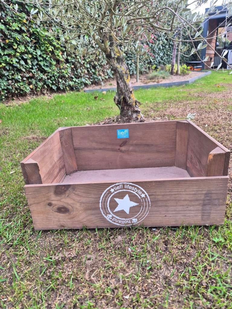 Kleine houten hondenmand merk Lief!, Dieren en Toebehoren, Hondenmanden, Ophalen, Overige