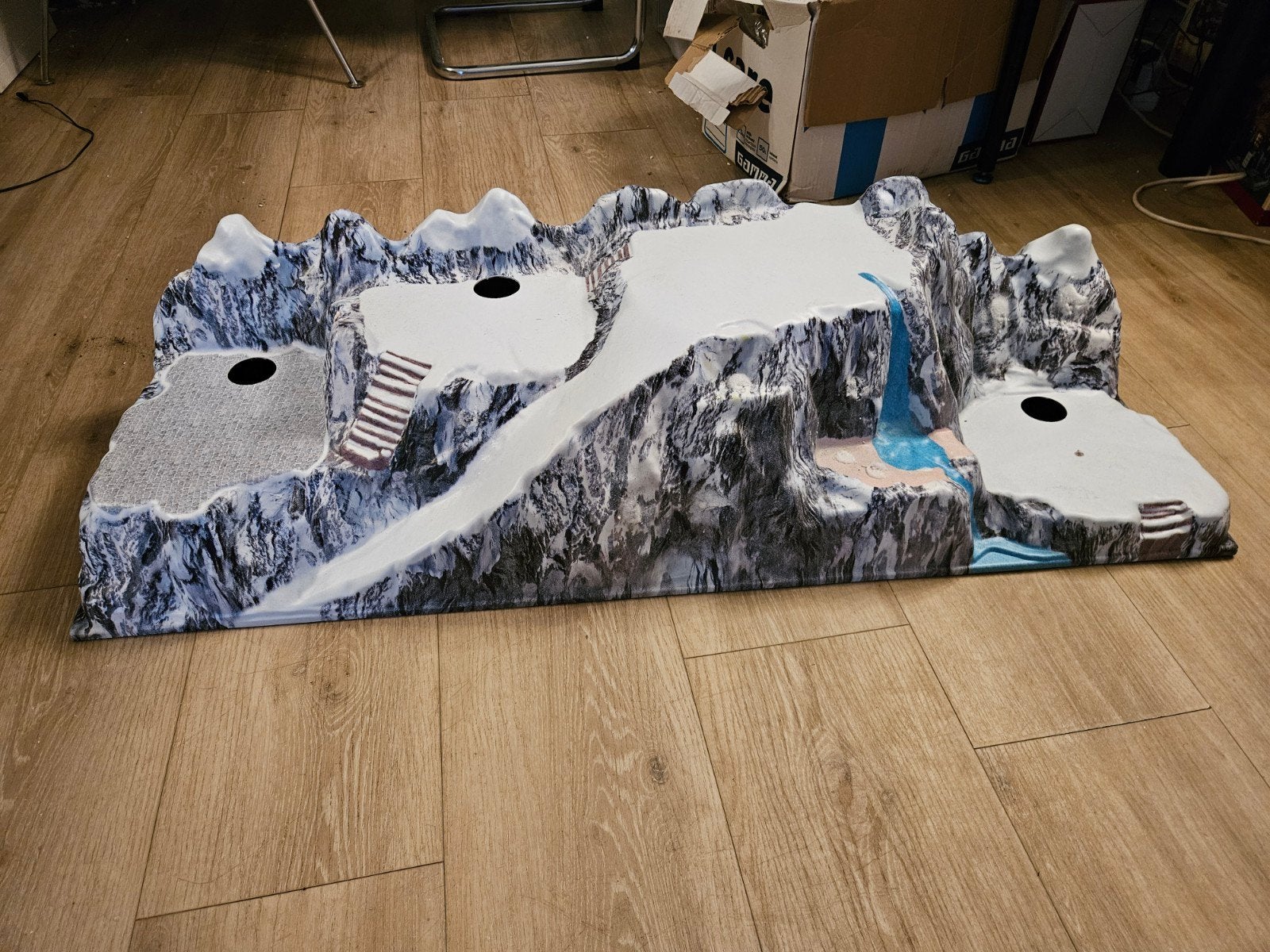 My Village Basis Kerstdorp Full Colour Waterval 120x40cm, Ophalen, Zo goed als nieuw