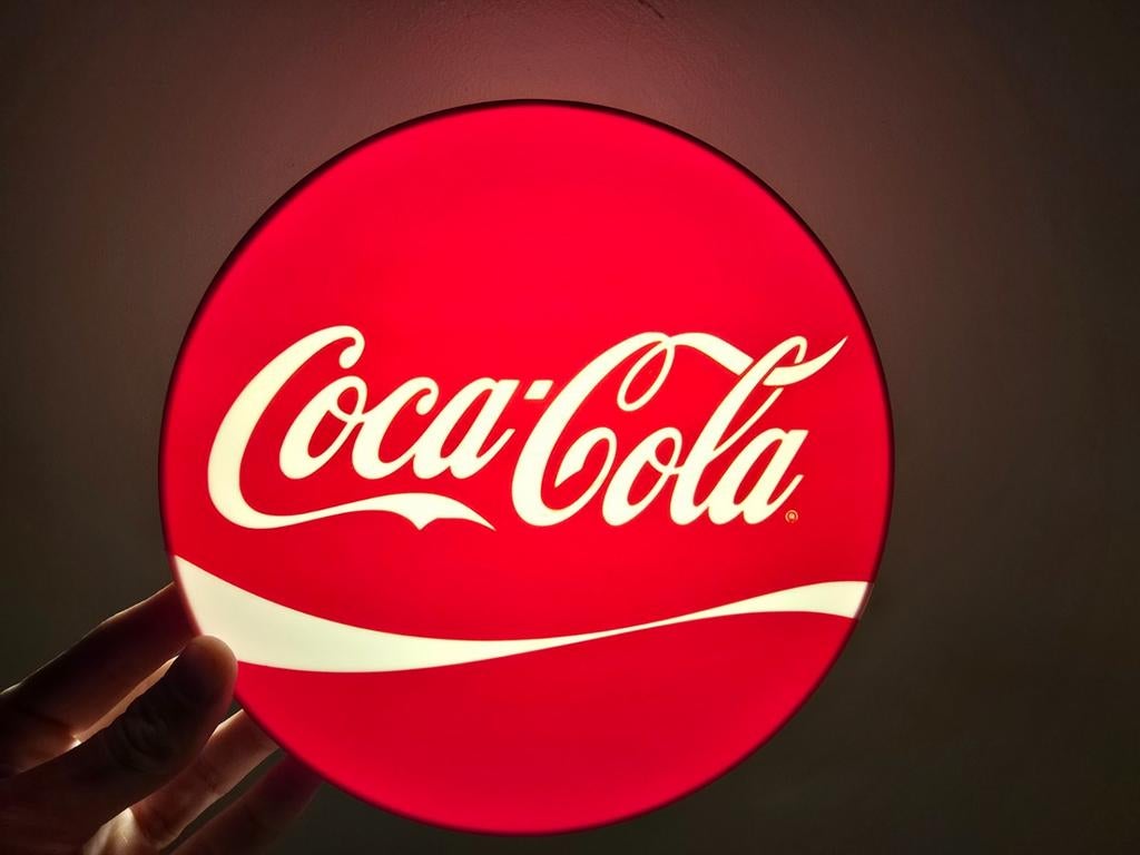 Coca-Cola Lichtbak - Iconische Verlichting voor uw Ruimte, Verzamelen, Ophalen of Verzenden, Zo goed als nieuw, Lichtbak of (neon) lamp