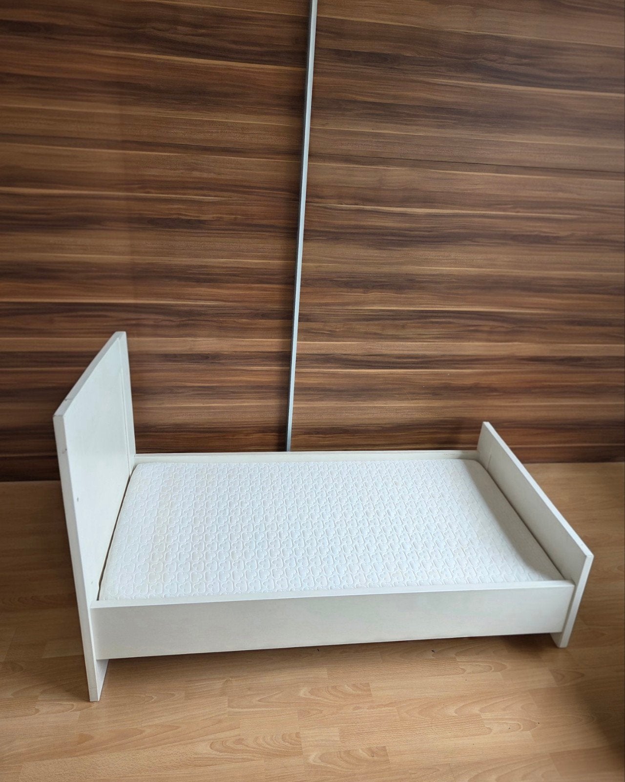Meegroeibed Interbaby (70x140 cm) + matras Aerosleep, Gebruikt, 70 tot 85 cm, 140 tot 160 cm, Ophalen