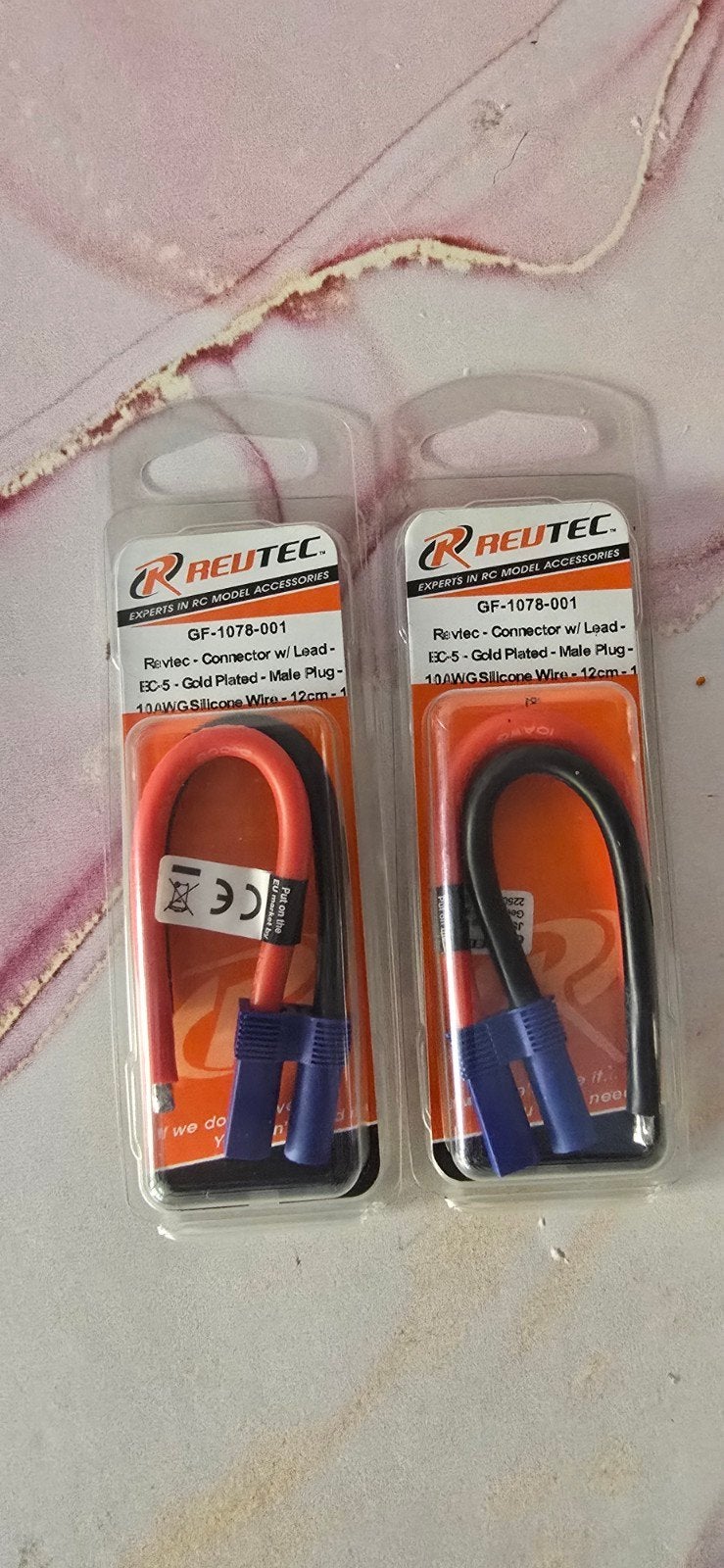 Reutec EC-5 Gold Plated Male Plug Connector met Kabel, Ophalen, Nieuw, Overige typen, Overige merken