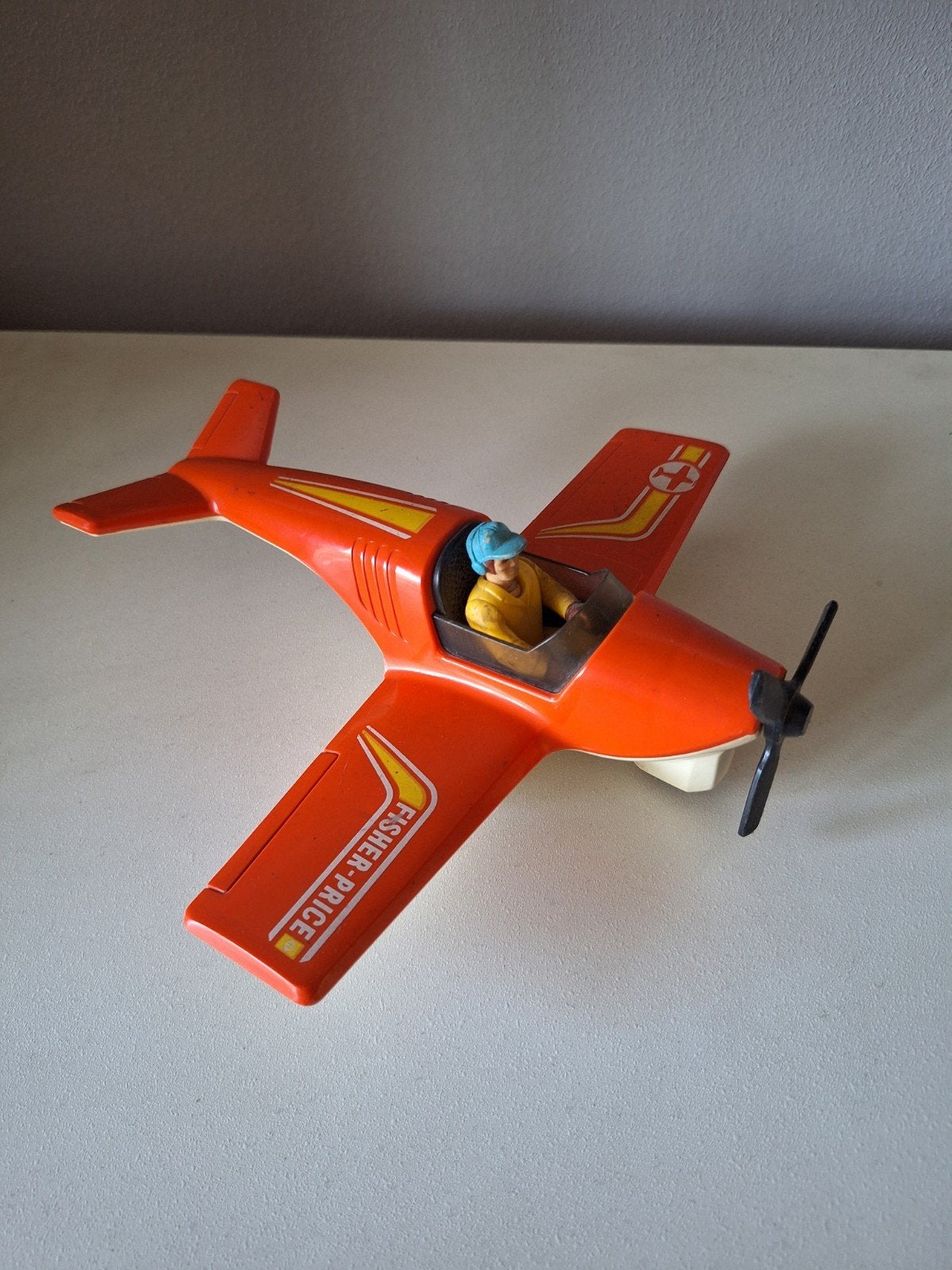 vintage fisher price vliegtuig, Ophalen of Verzenden, Gebruikt, Auto of Voertuig