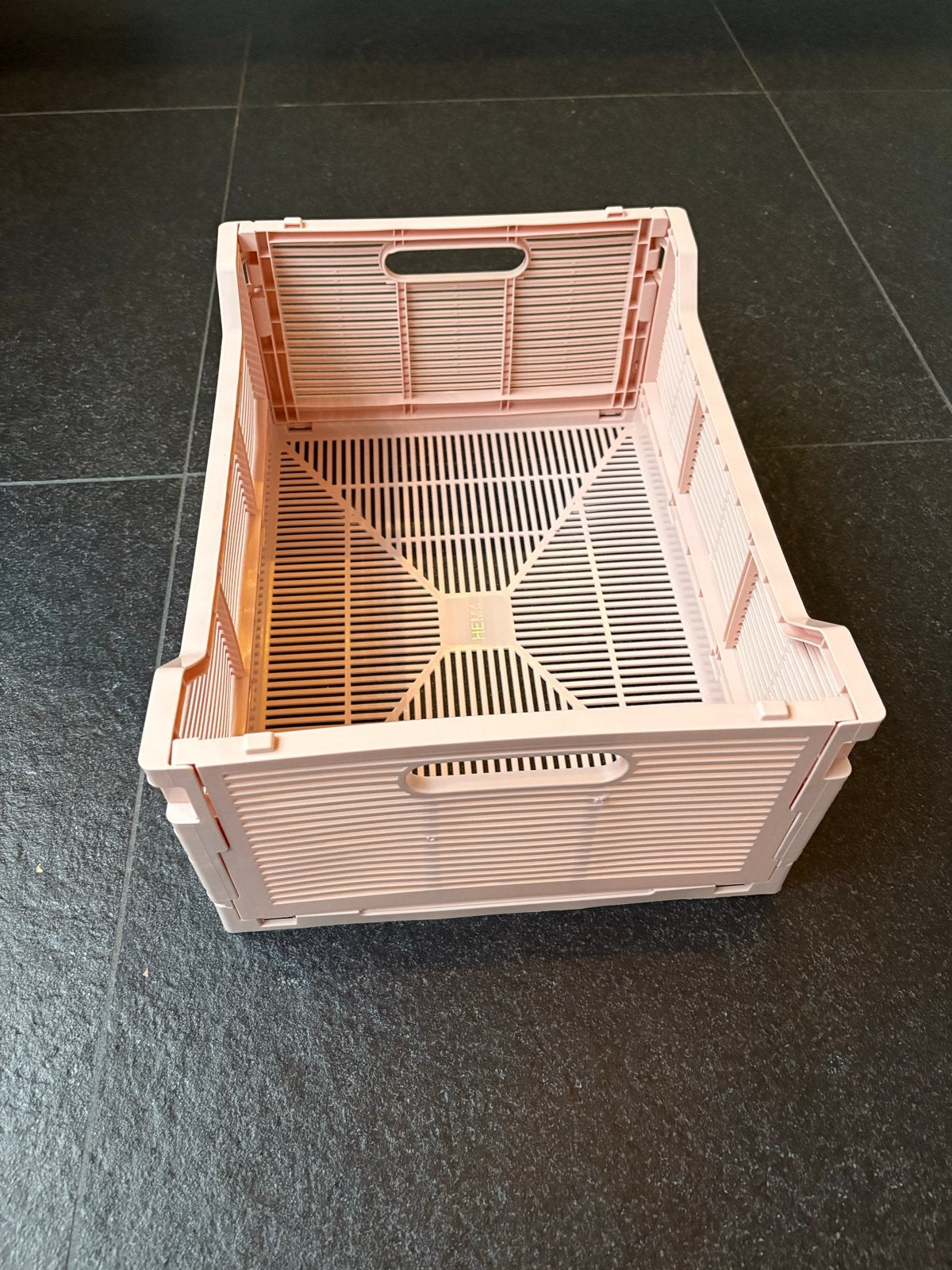 Hema opvouwbaar letter krat M roze 1 stuk, Opvouwbaar, Minder dan 35 cm, Minder dan 50 cm, Ophalen of Verzenden