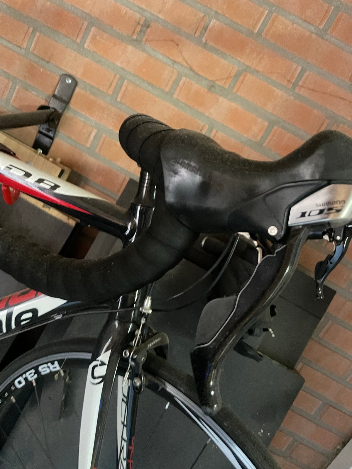 Cannondale Racefiets - Zwart/Rood, Shimano 105, Overige merken, 28 inch, Gebruikt, Aluminium