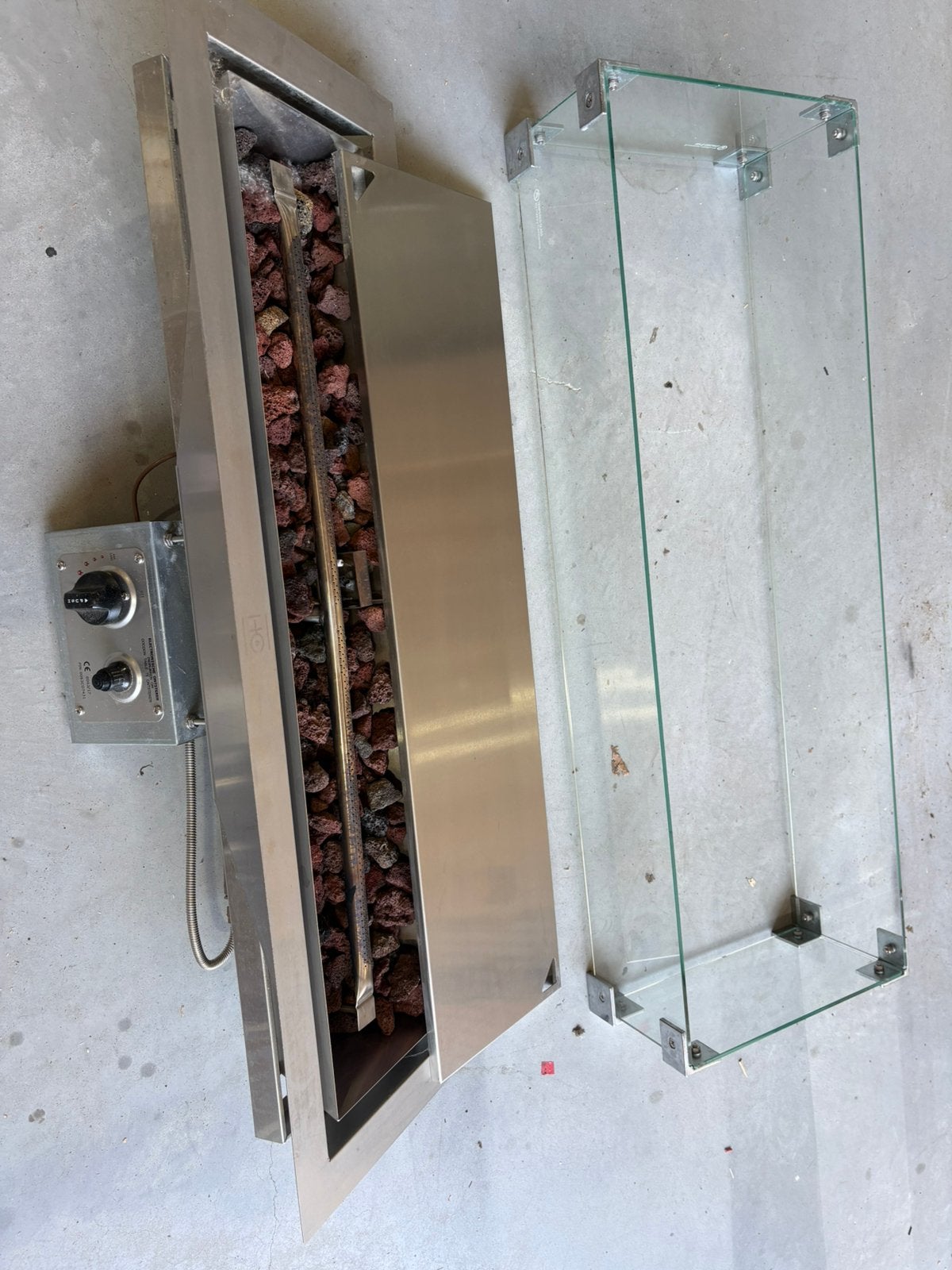 Happy Cocooning inbouwbrander 99x32x24 cm met glas, Ophalen, Zo goed als nieuw