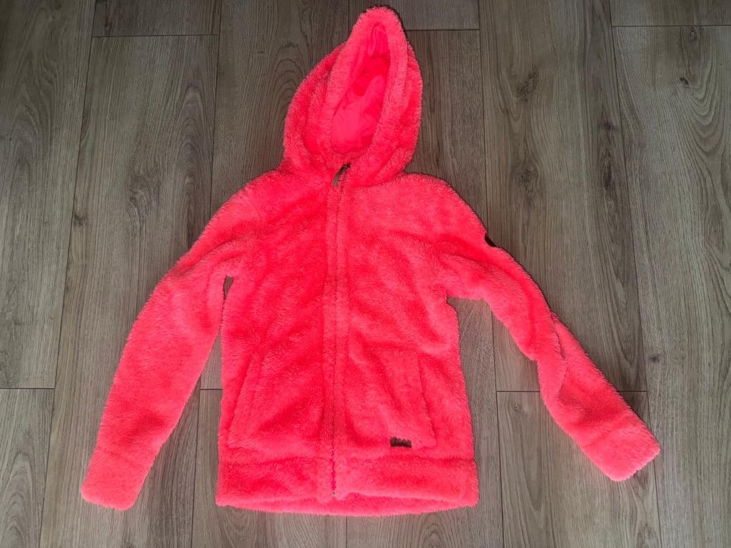 Protest 164 vest jas pluche fluffy 164 roze knalroze, Protest, Zo goed als nieuw, Jas, Verzenden