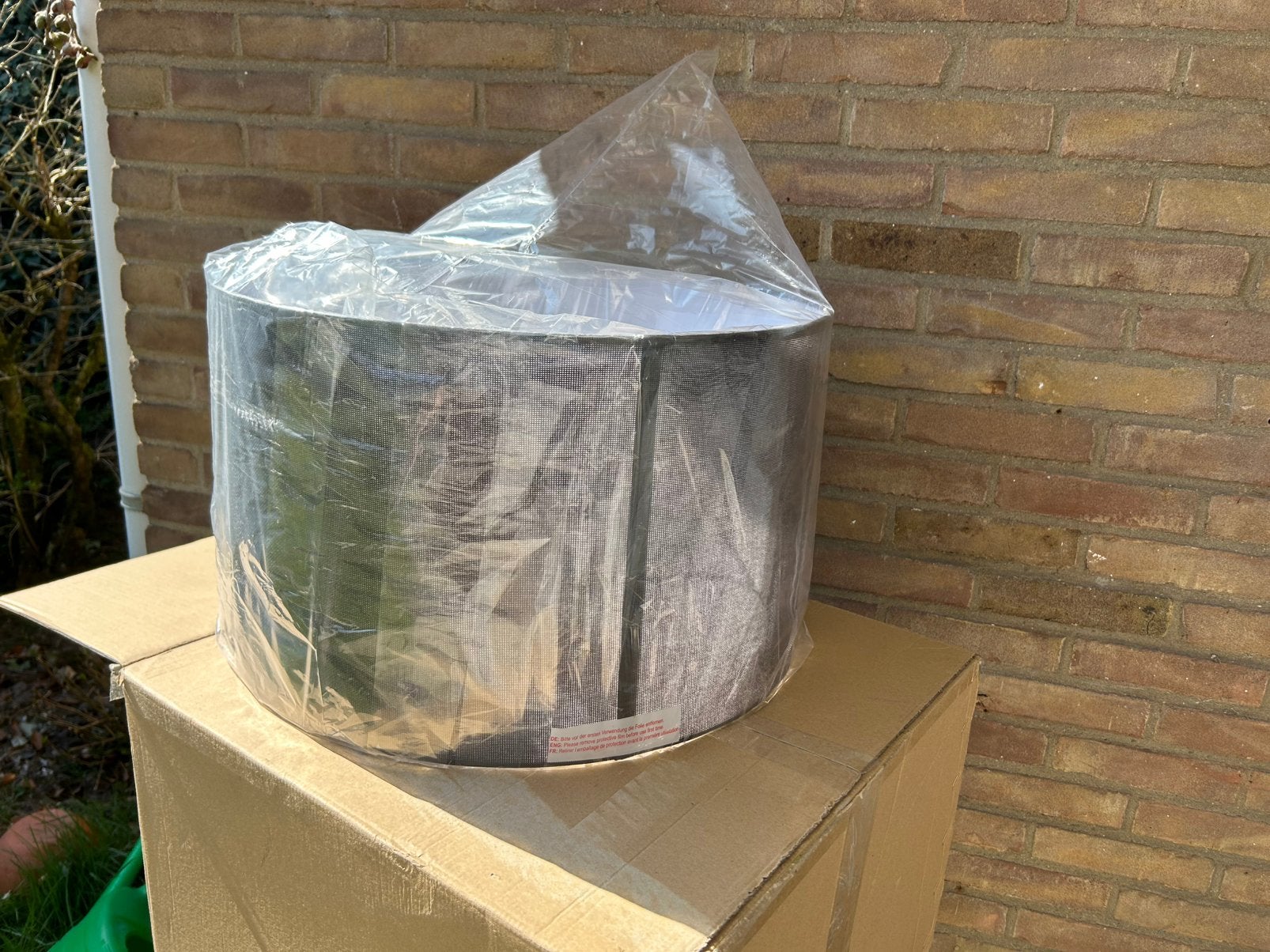 Nieuwe zwarte lampenkap 50cm doorsnede, Zwart, Rond, Ophalen of Verzenden, 50 cm