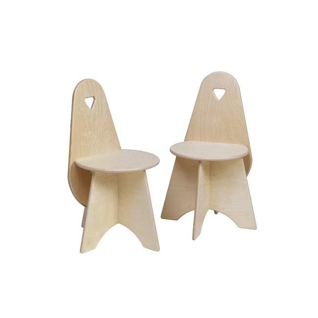 Vintage Van Dijk Kinderstoeltjes Hout – Set van 2, Ophalen, Gebruikt, Stoel(en)