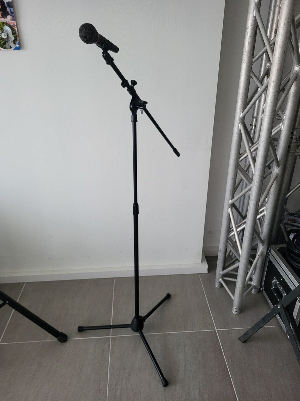 Audio Technica microfoon met statief en transporttas, Muziek en Instrumenten, Ophalen of Verzenden, Gebruikt, Microfoon