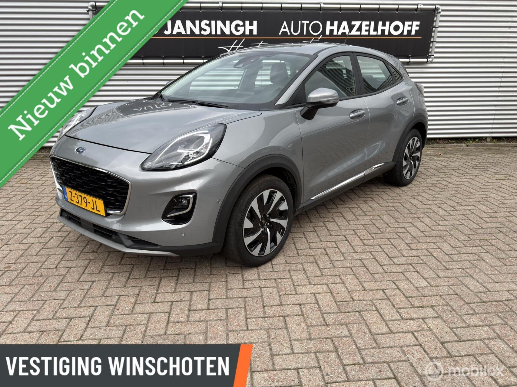 Ford Puma 1.0 EcoBoost Hybrid Titanium | Navi | Cruise | Cam, Auto's, Stof, Bedrijf, 3 cilinders, Lichtsensor