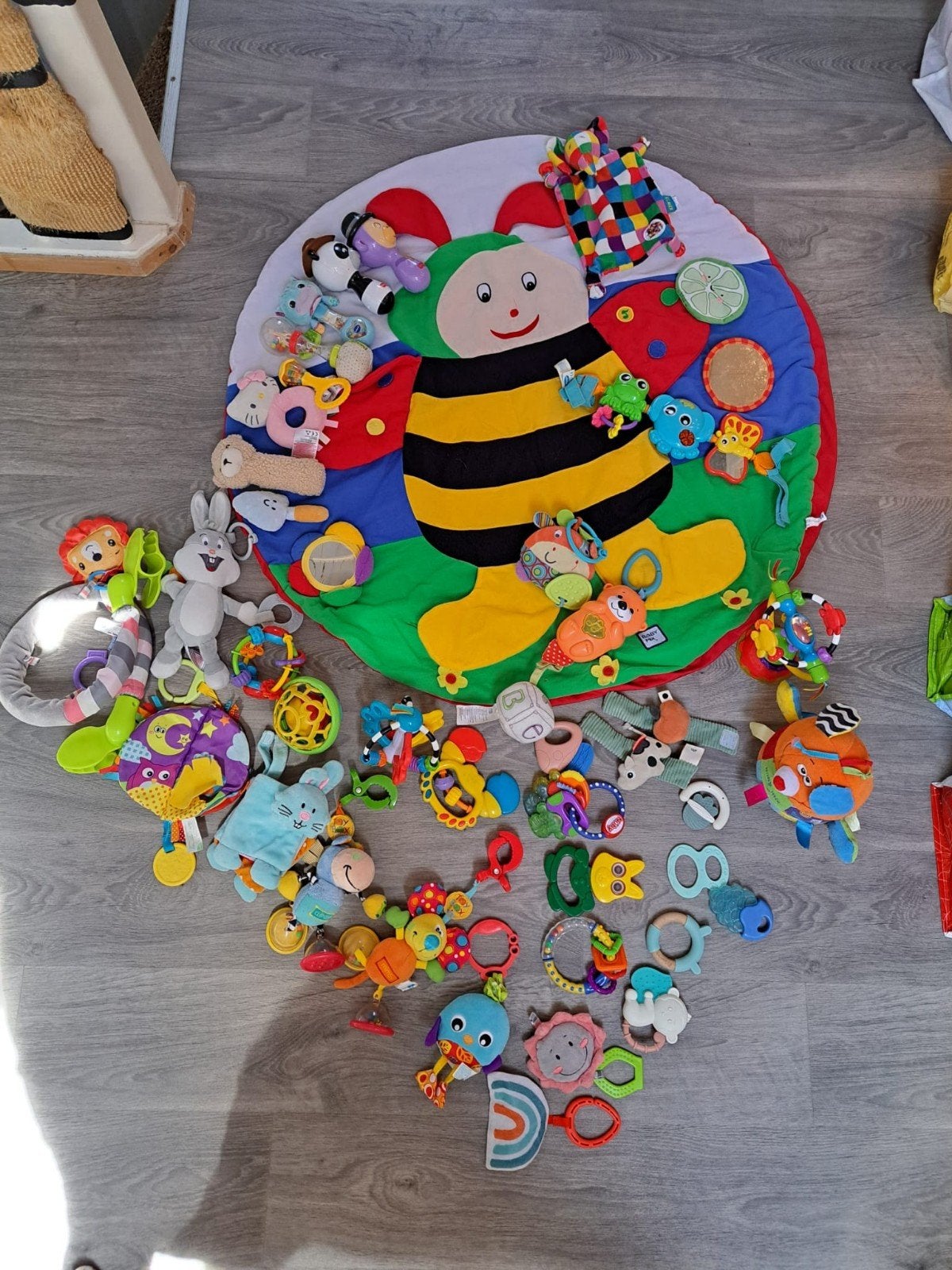 Grote tas vol met baby speelgoed en speelkleed, Kinderen en Baby's, Speelgoed | Babyspeelgoed, Ophalen, Gebruikt, Overige typen