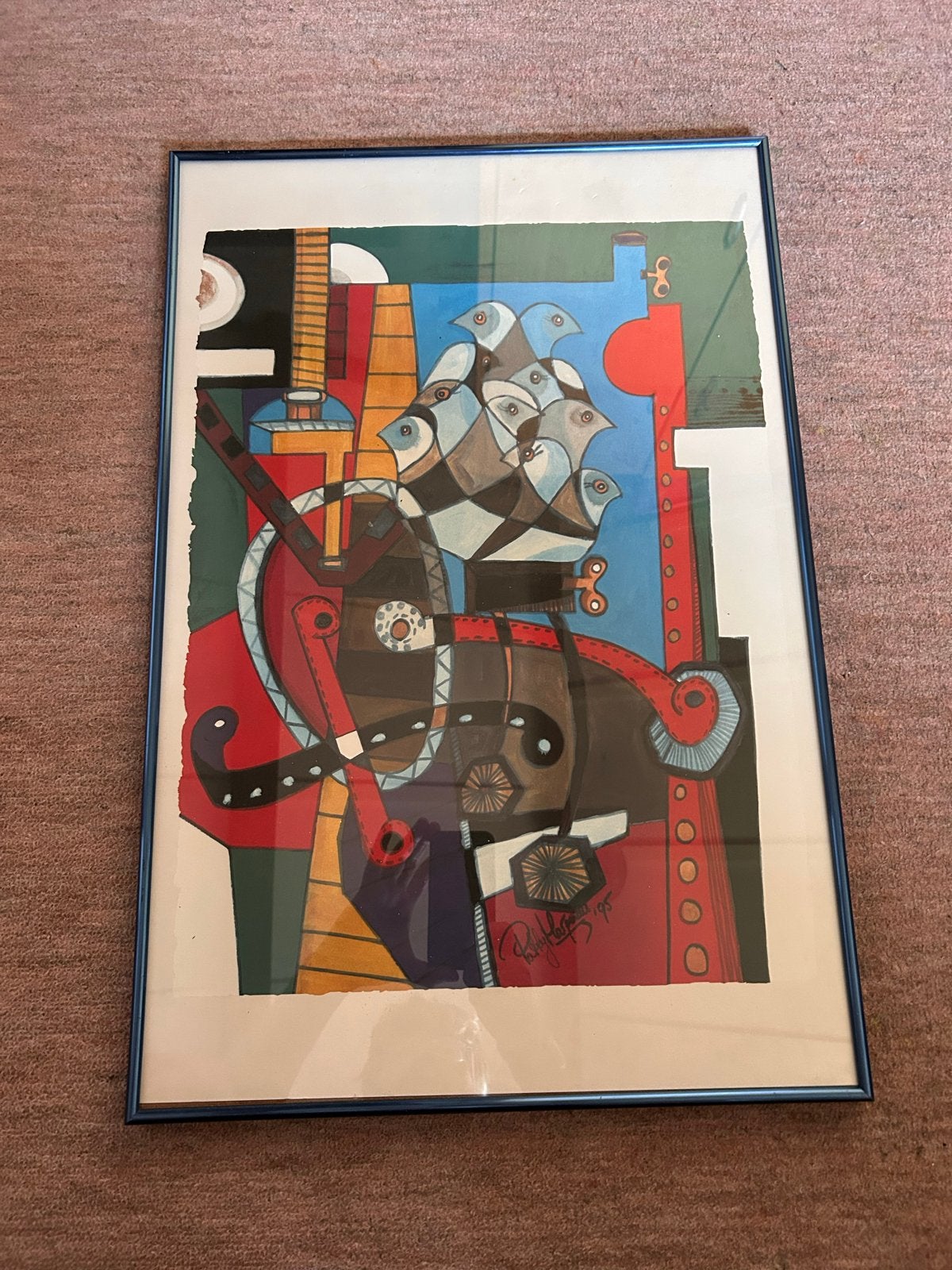 Abstracte kunstprint Patty Harpenau, Antiek en Kunst, Ophalen