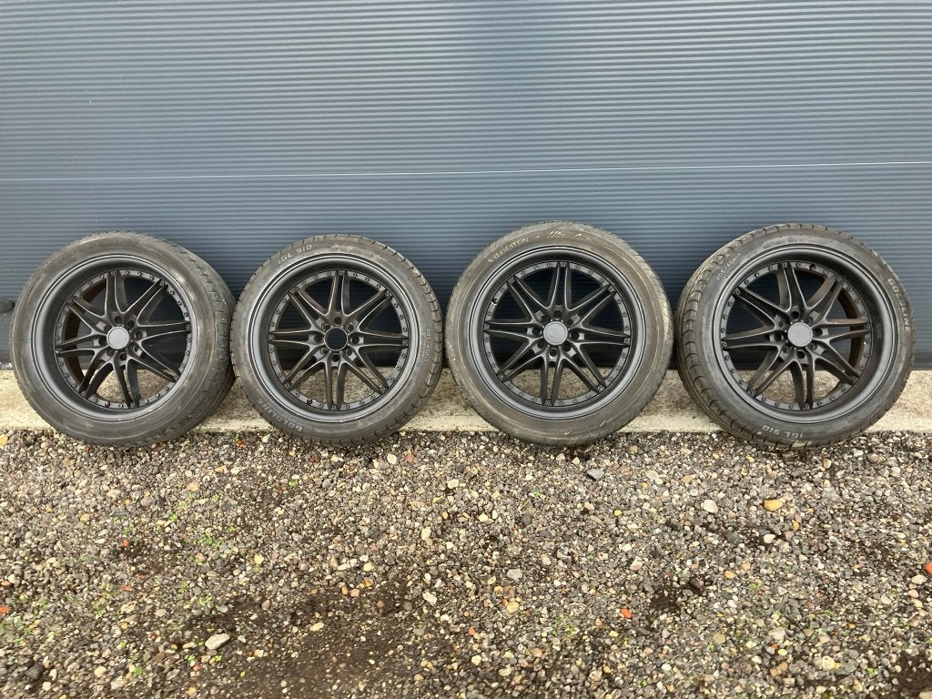 Velgen met banden 17 inch 7,5J ET45 multisteek 4x100 4x108, Auto-onderdelen, Ophalen, Gebruikt, Banden en Velgen, 17 inch