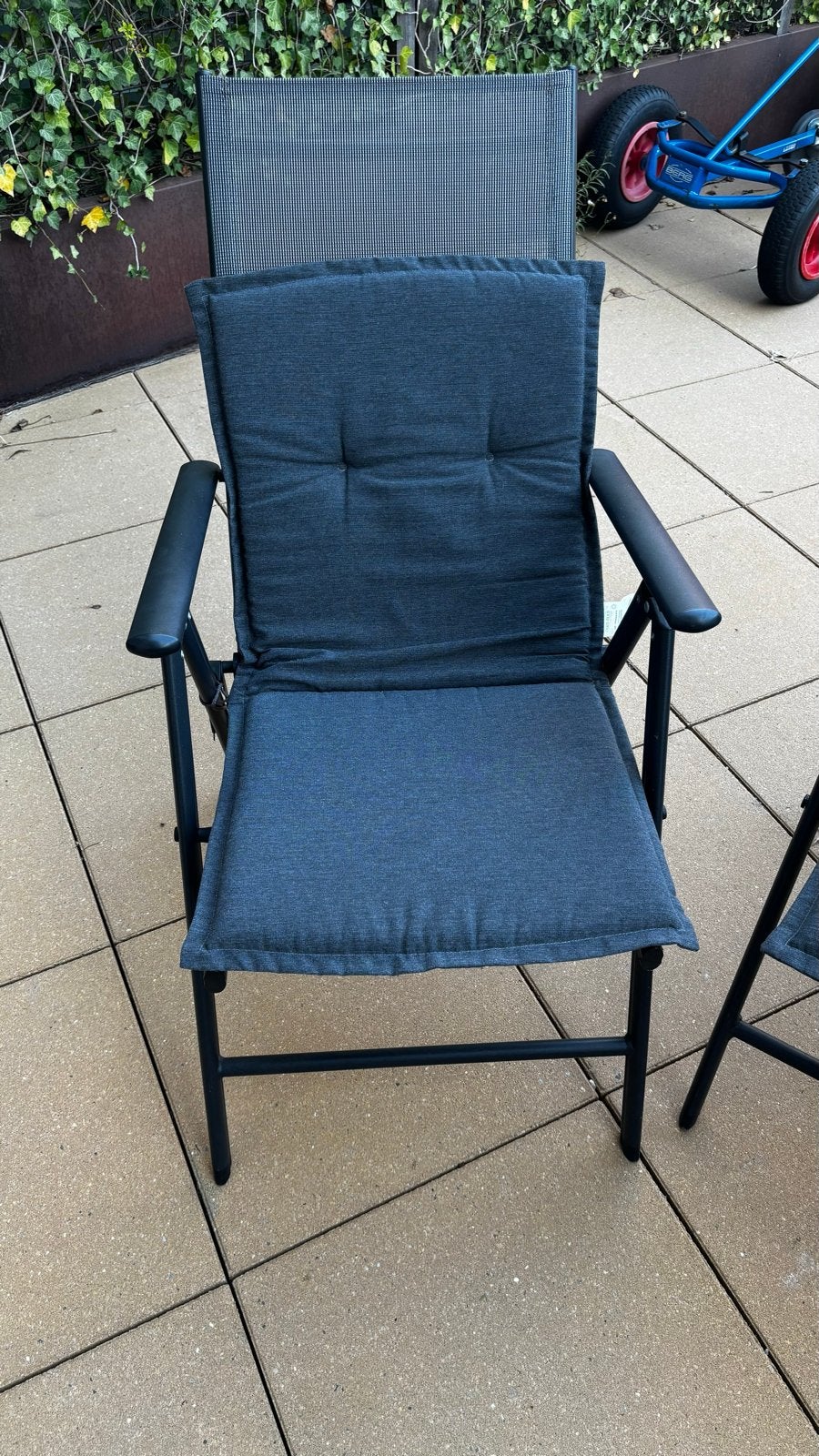 Jysk Tuinstoelen met Kussens - Comfortabel en Verstelbaar, Ophalen, Gebruikt, Metaal, Verstelbaar