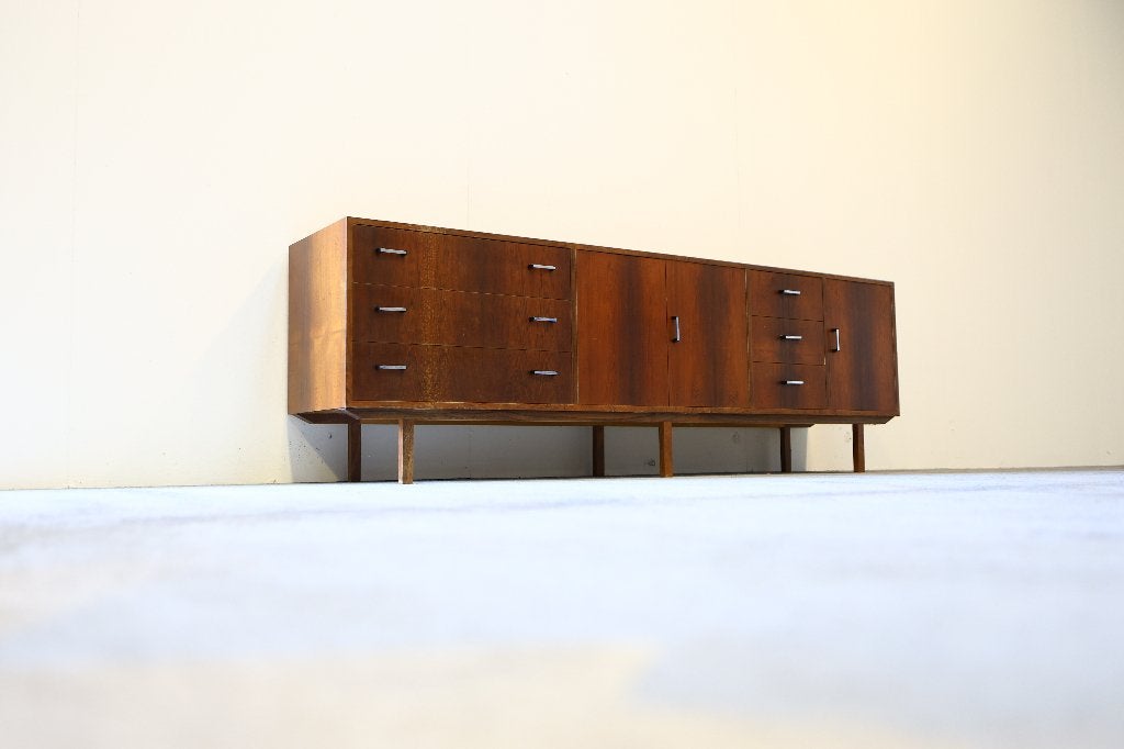 Vintage design dressoir Palissander, Overige houtsoorten, Gebruikt, Met deur(en), Ophalen of Verzenden
