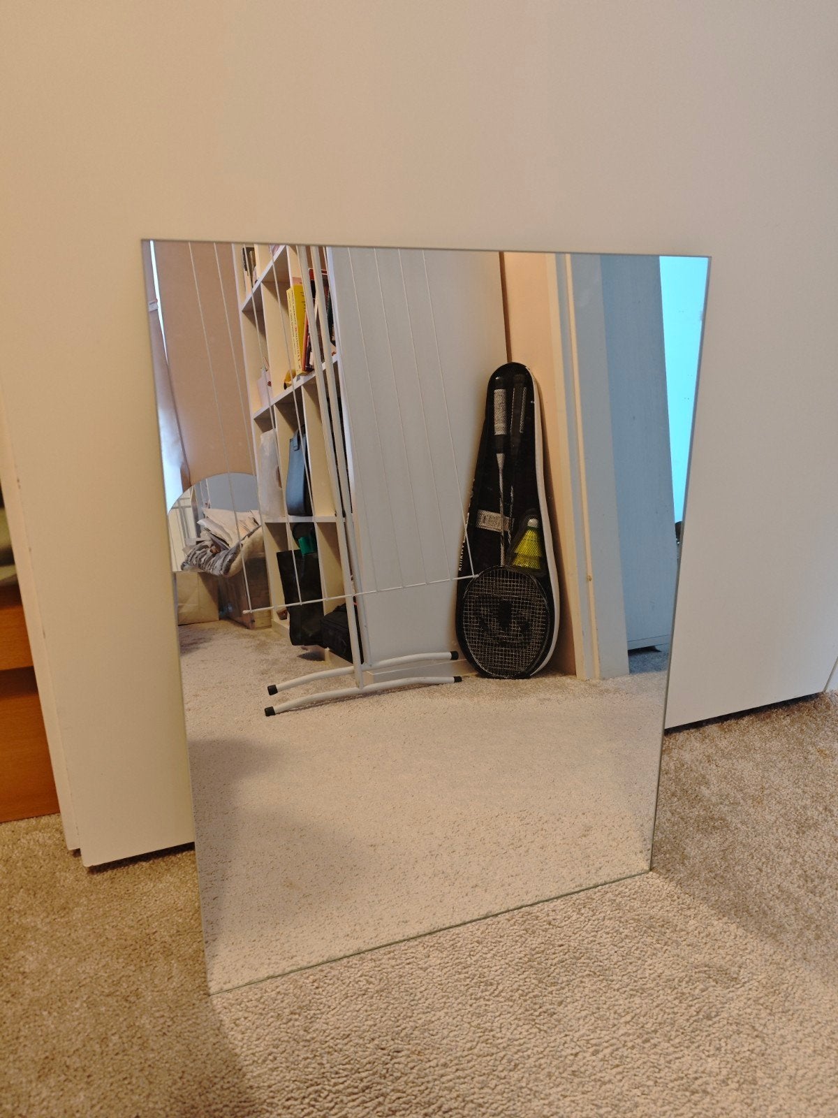 rechthoekige spiegel mirror, Huis en Inrichting, Woonaccessoires | Spiegels, Ophalen, Minder dan 50 cm, Zo goed als nieuw, Minder dan 100 cm