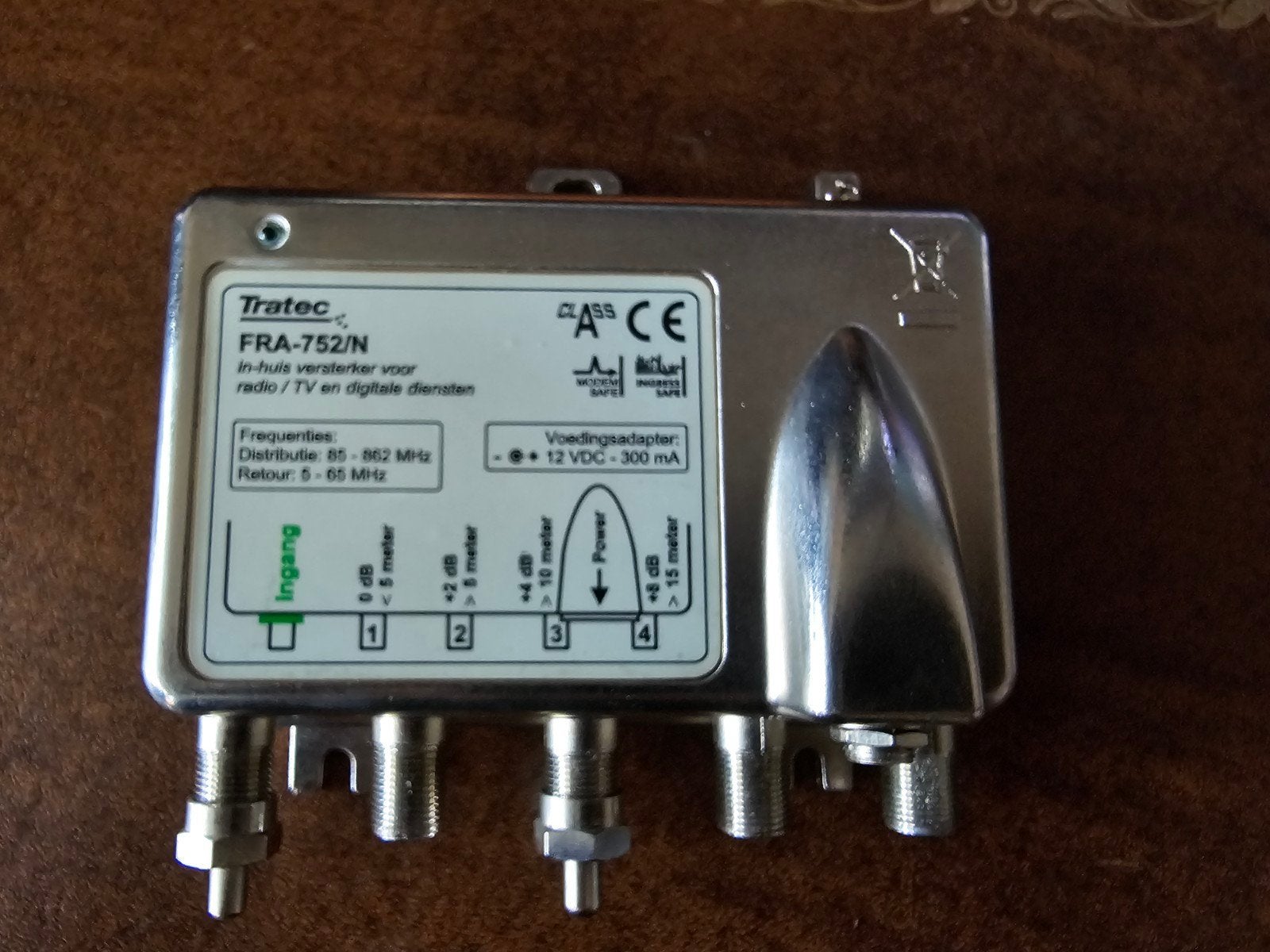 Tratec FRA-752/N In-huis versterker voor radio/TV, Ophalen of Verzenden, Nieuw, Overige kabels