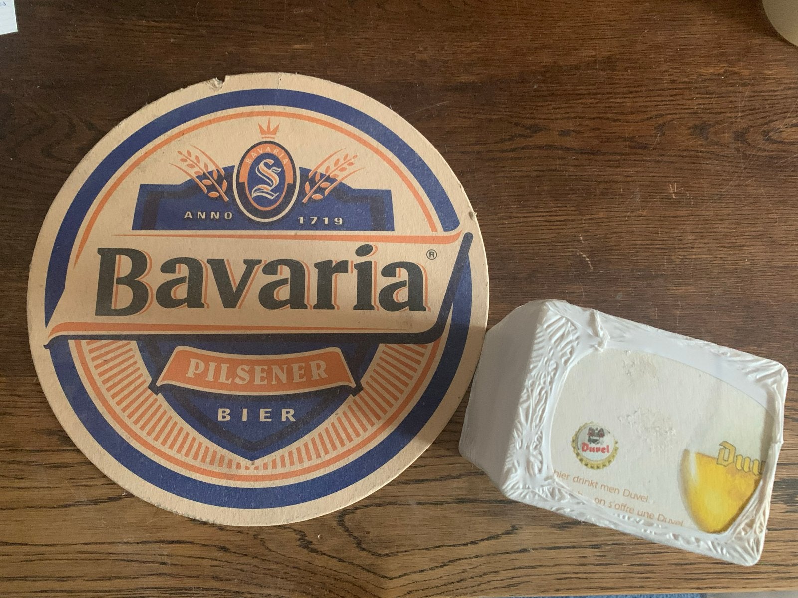 Groot Bavaria Pilsener Bier Viltje - 32 cm, Ophalen of Verzenden, Gebruikt, Viltje(s), Bavaria