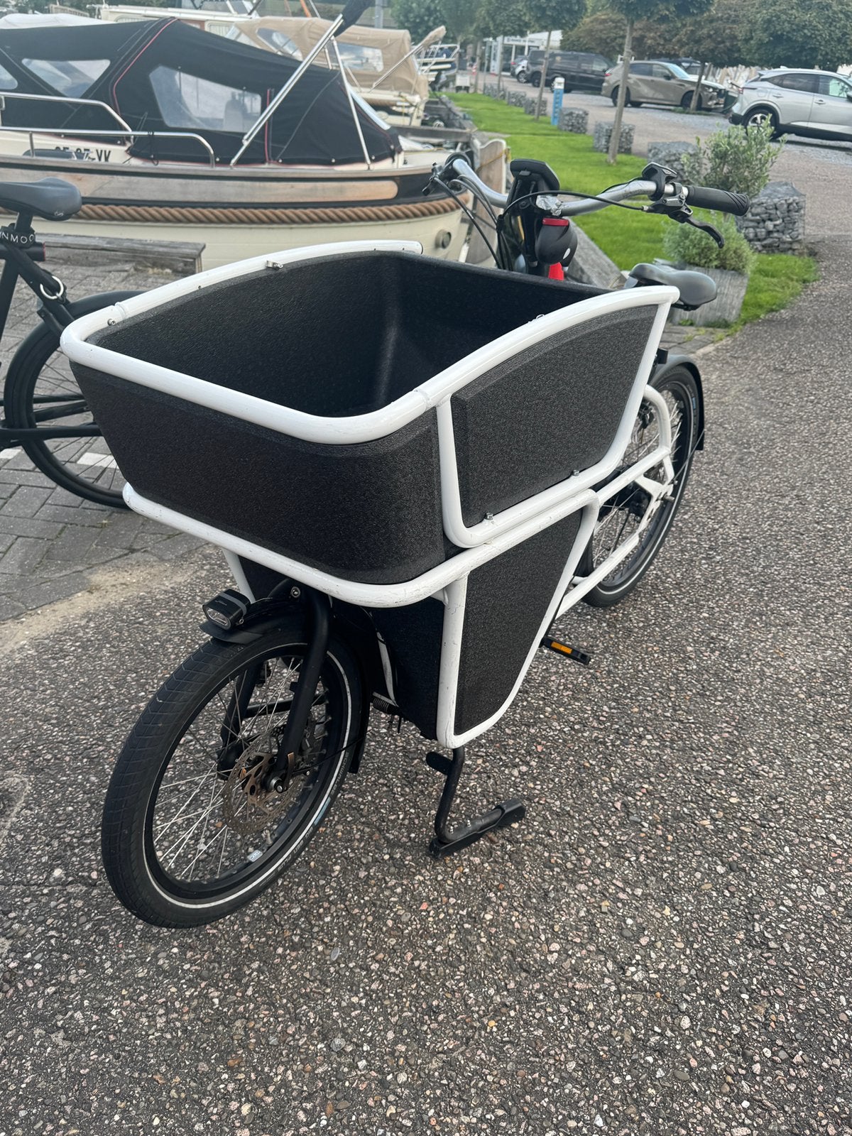 Urban arrow Shorty bakfiets wit, Gebruikt, Elektrisch, 1 kind, Ophalen