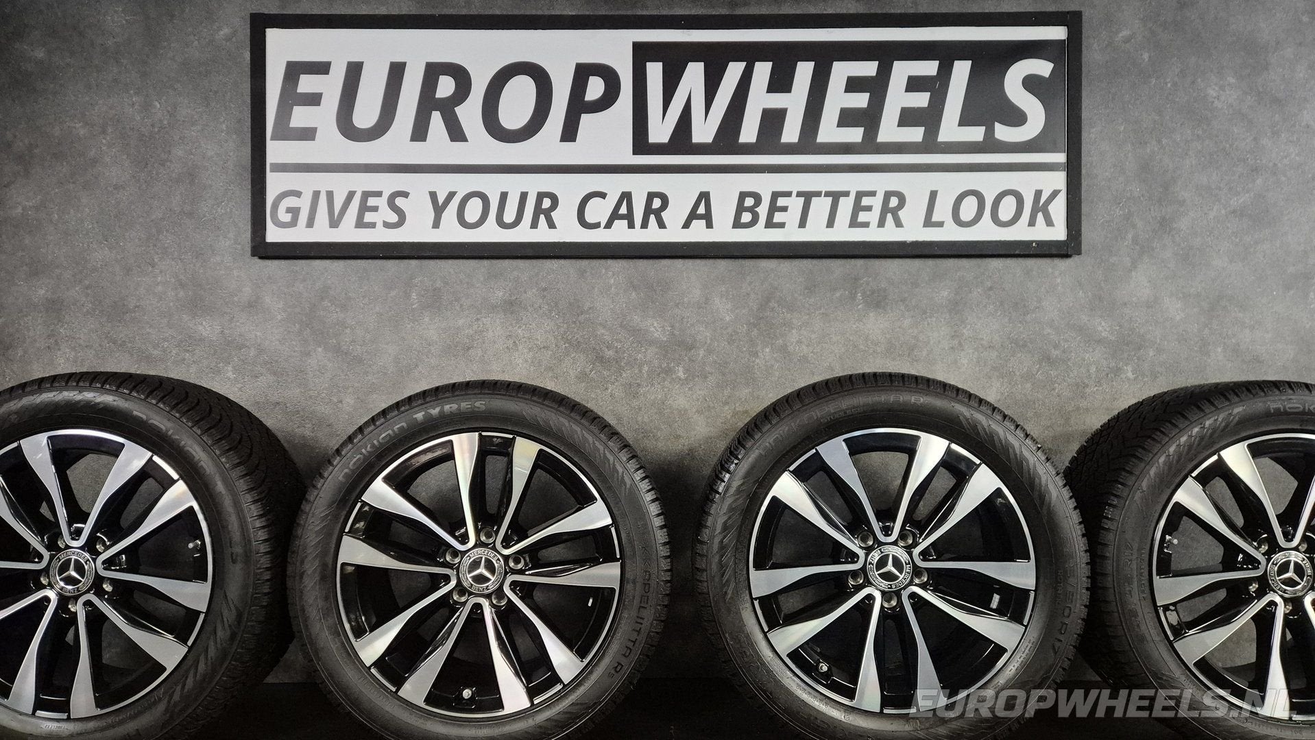 17 inch Mercedes velgen C klasse W206 S206 Bicolor breedset, Auto-onderdelen, Gebruikt, Velg(en), -, -